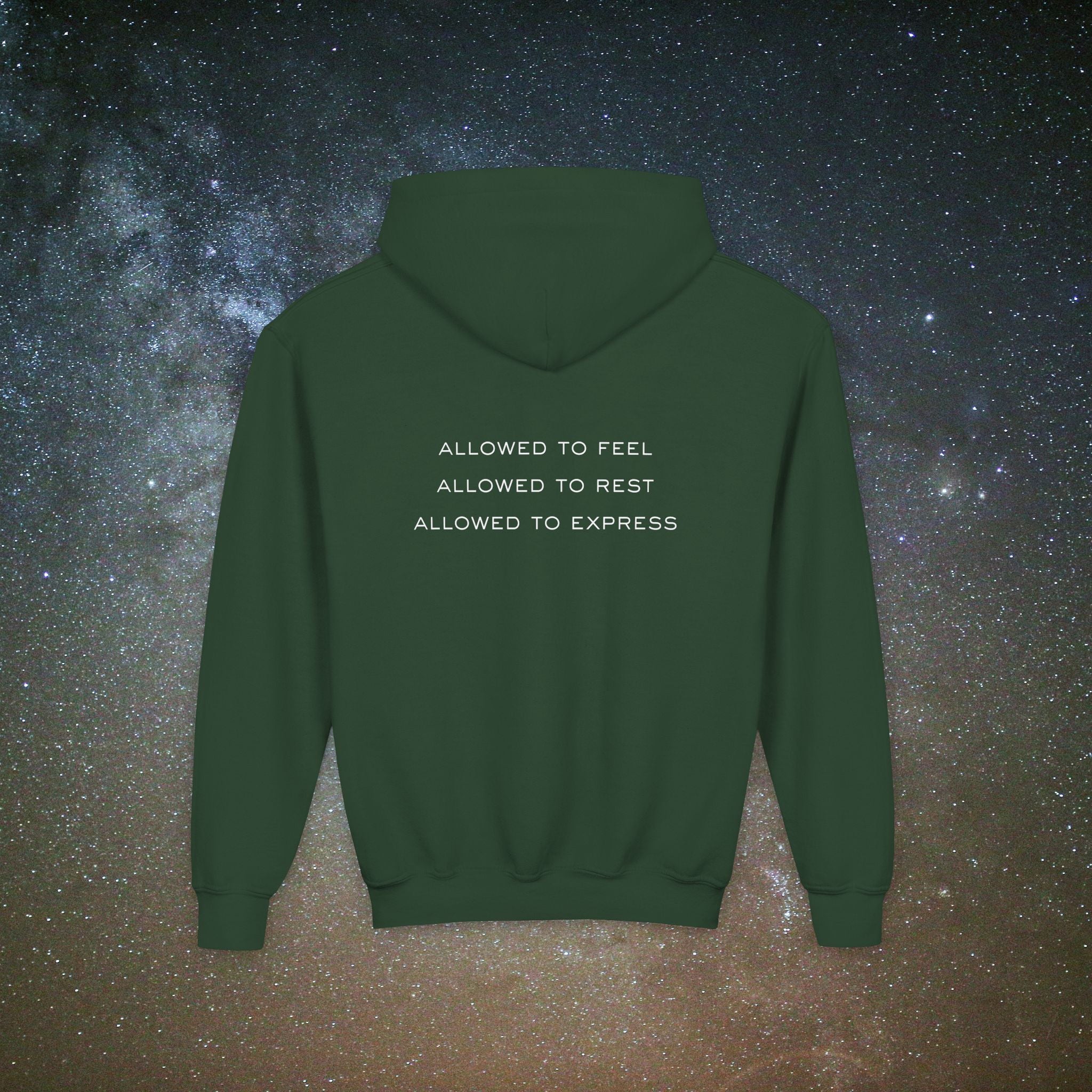 Softest Rebellion™ Youth Hoodie - "Allowed to Feel, Allowed to Rest, Allowed to Express."