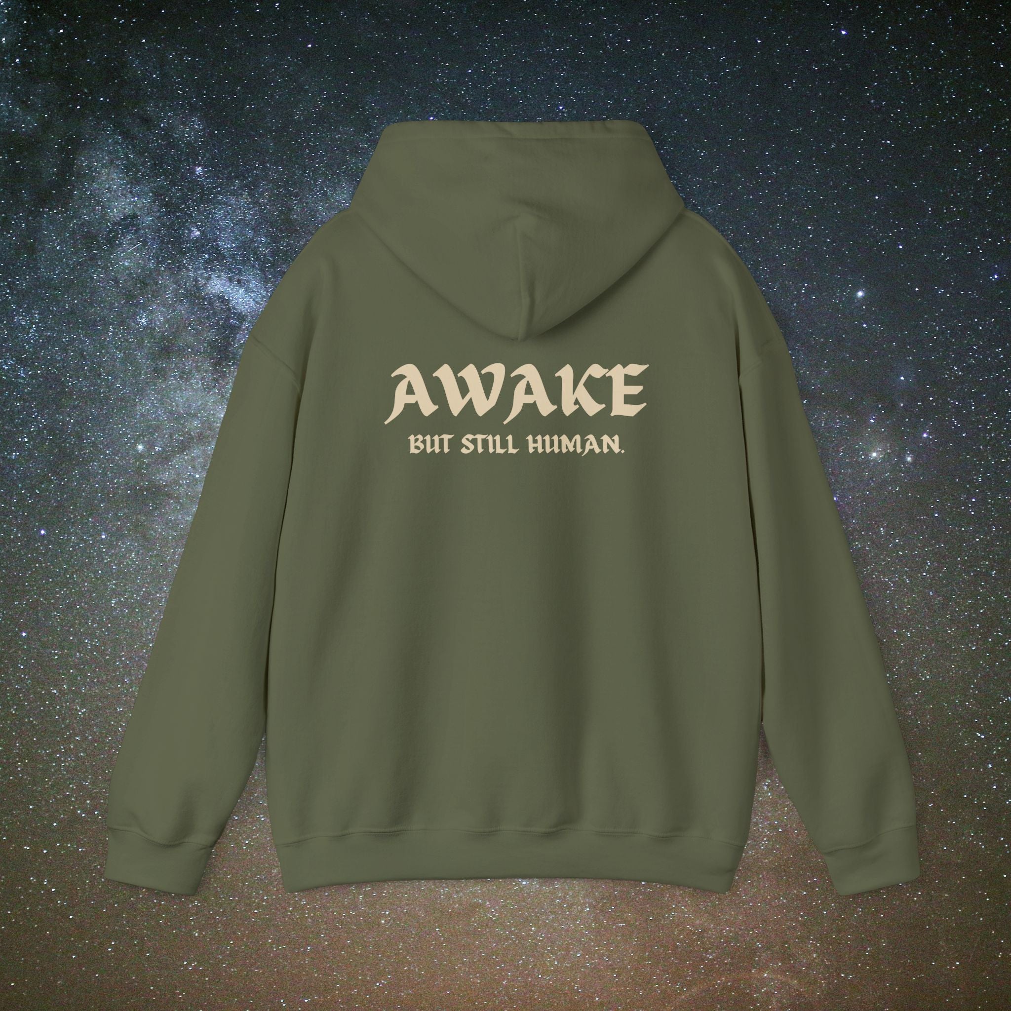 Awake But Still Human Hoodie | Minimalist Hoodie