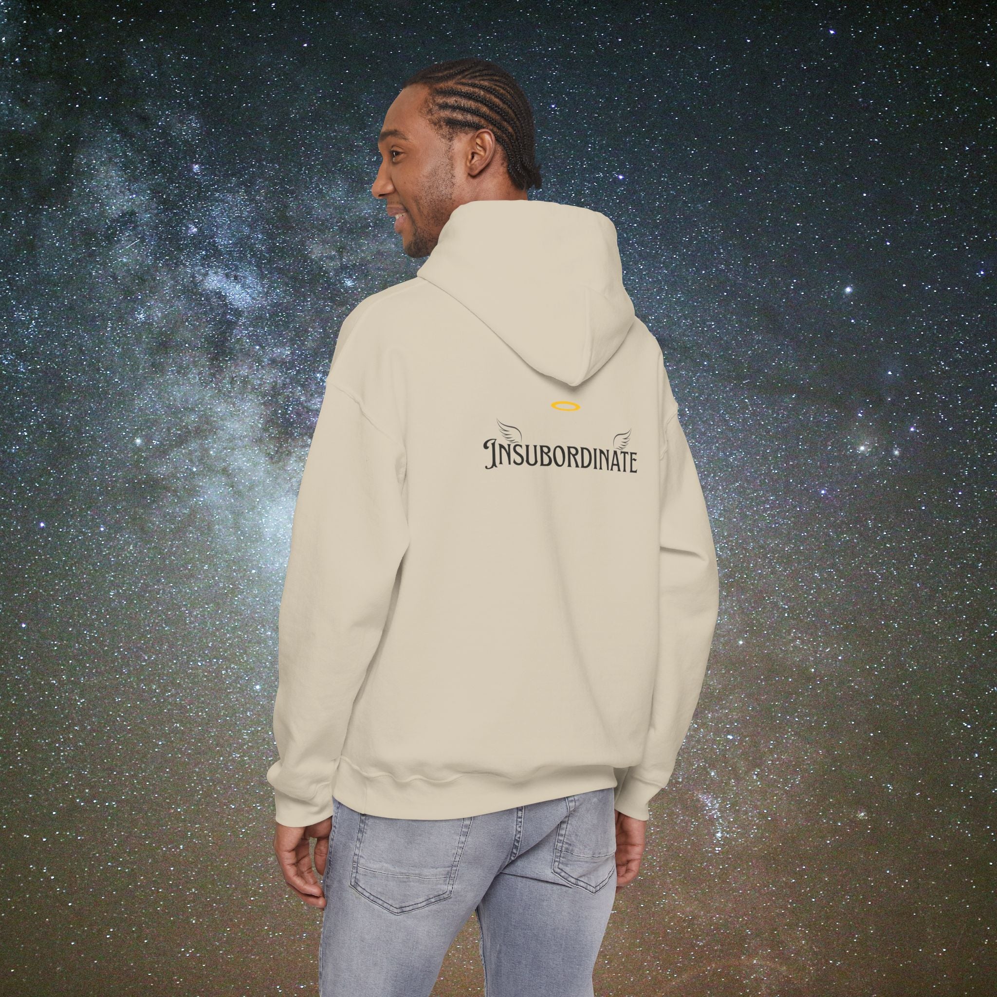 Softest Rebellion™ Insubordinate Angel Hoodie - Ancient refusal. Modern self-trust.