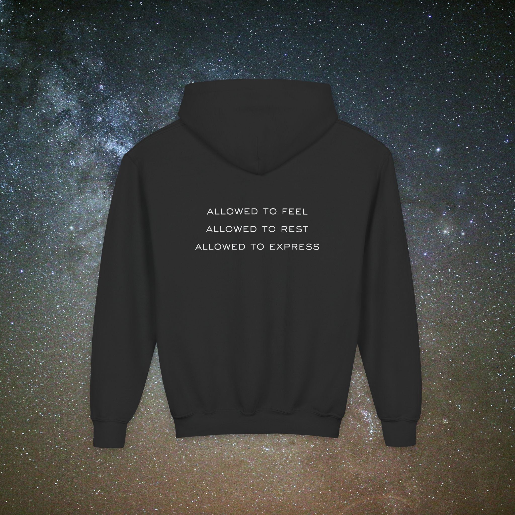 Softest Rebellion™ Youth Hoodie - "Allowed to Feel, Allowed to Rest, Allowed to Express."