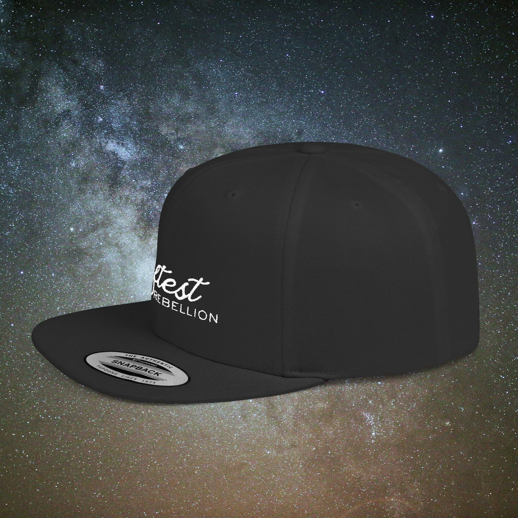 Softest Rebellion™ Embroidered Logo- Flat Bill Snapback