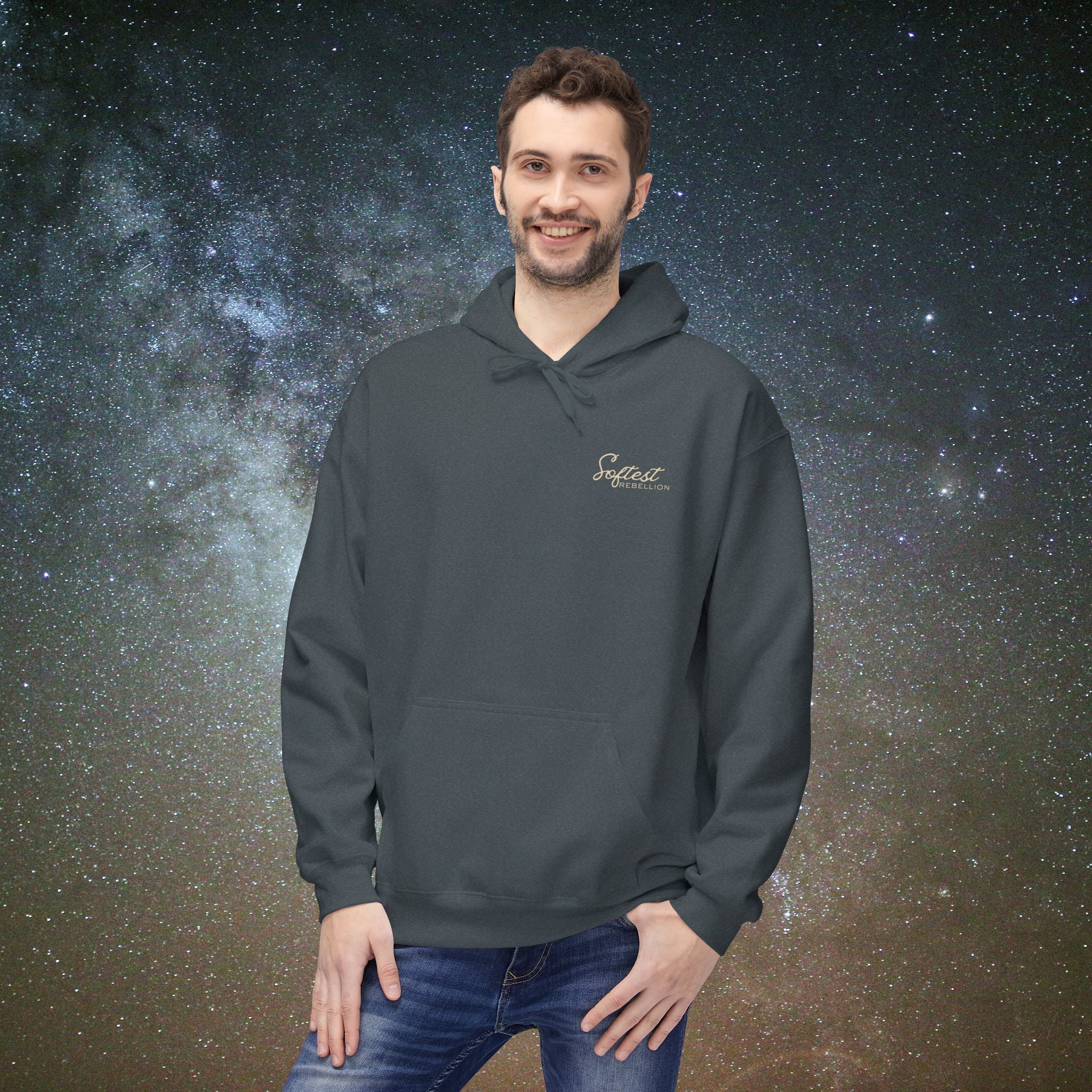"To the Person Behind Me: You Are Not Too Much"- A Soft Rebel Hoodie