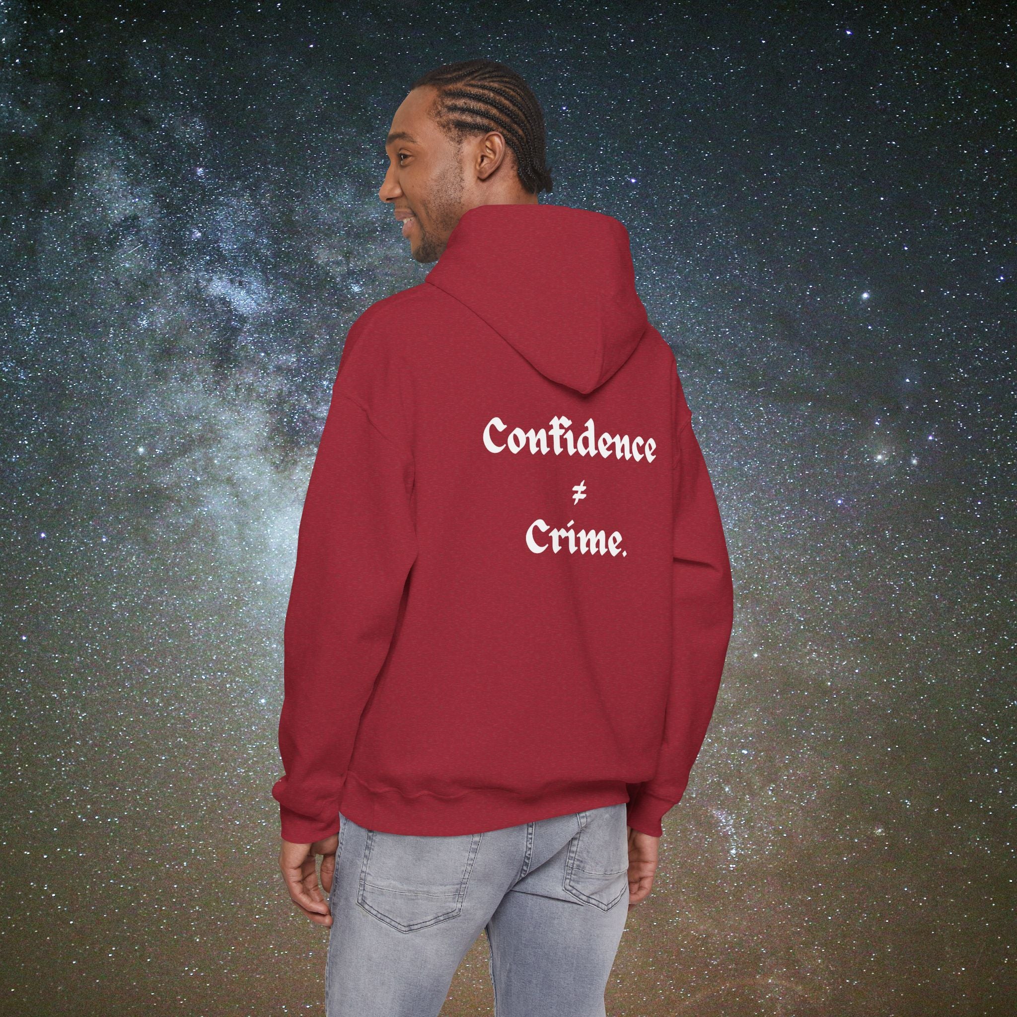 "Confidence ≠ Crime" Statement Hoodie