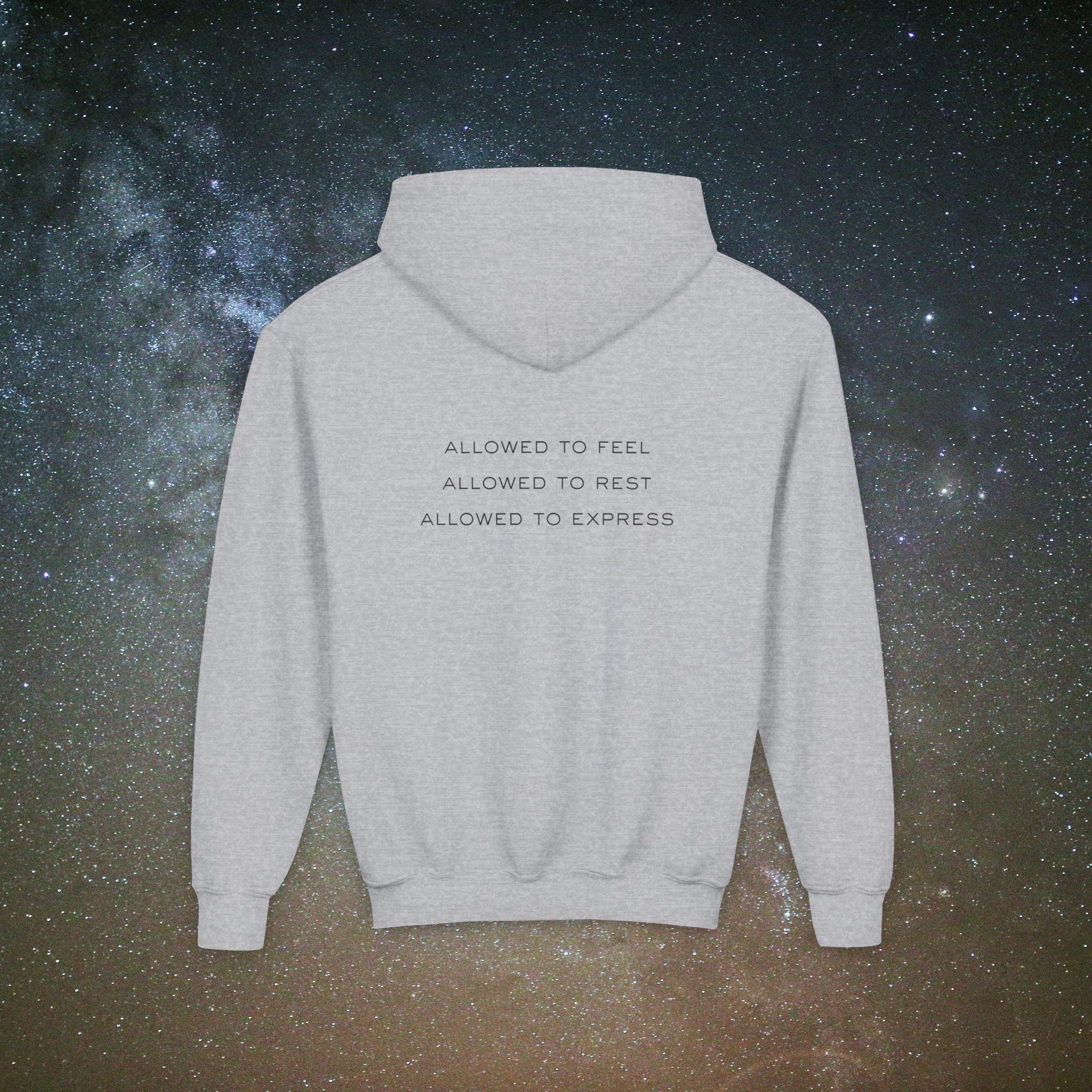Softest Rebellion™ Youth Hoodie - "Allowed to Feel, Allowed to Rest, Allowed to Express."