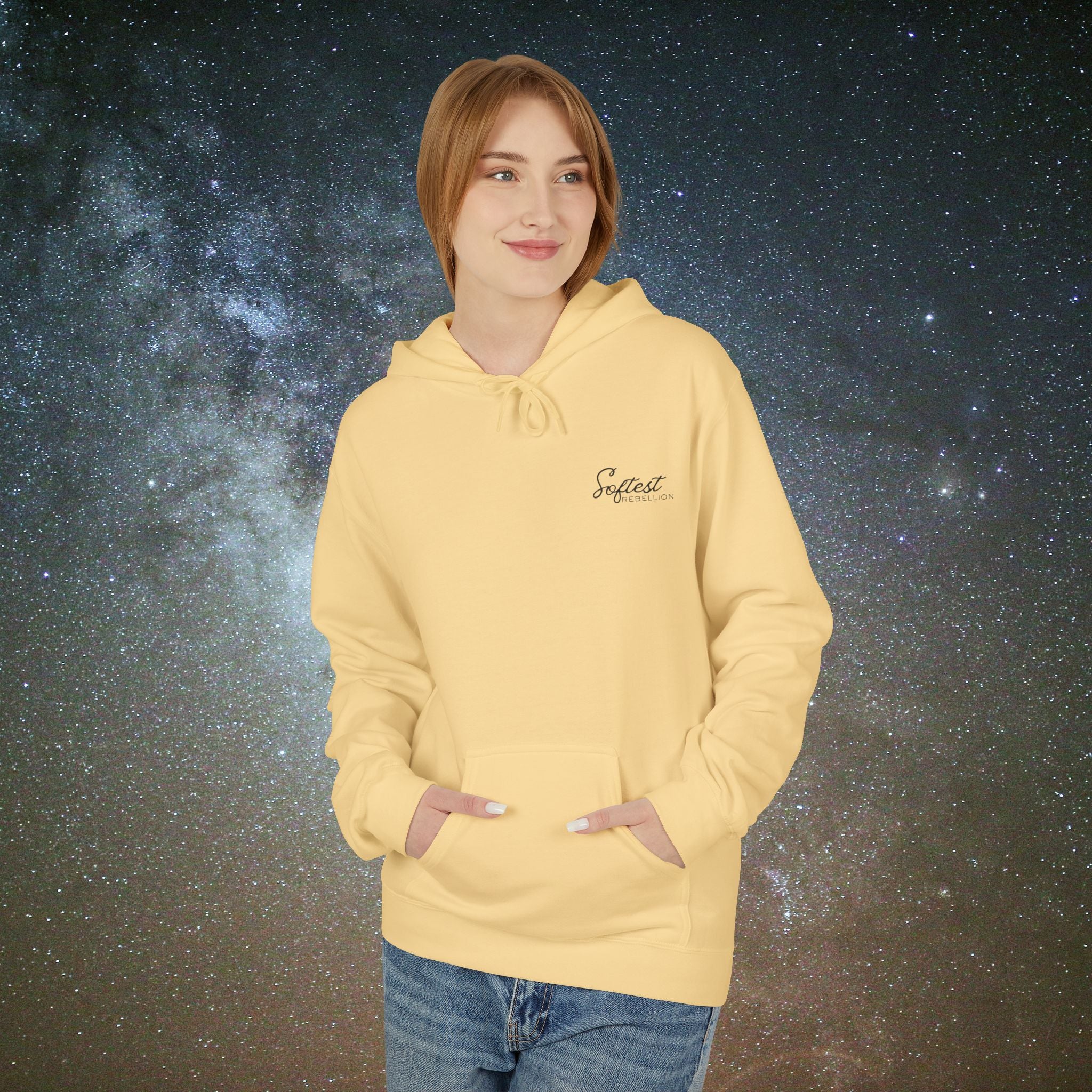 "To the Person Behind Me: You Are Not Too Much"- A Soft Rebel Hoodie