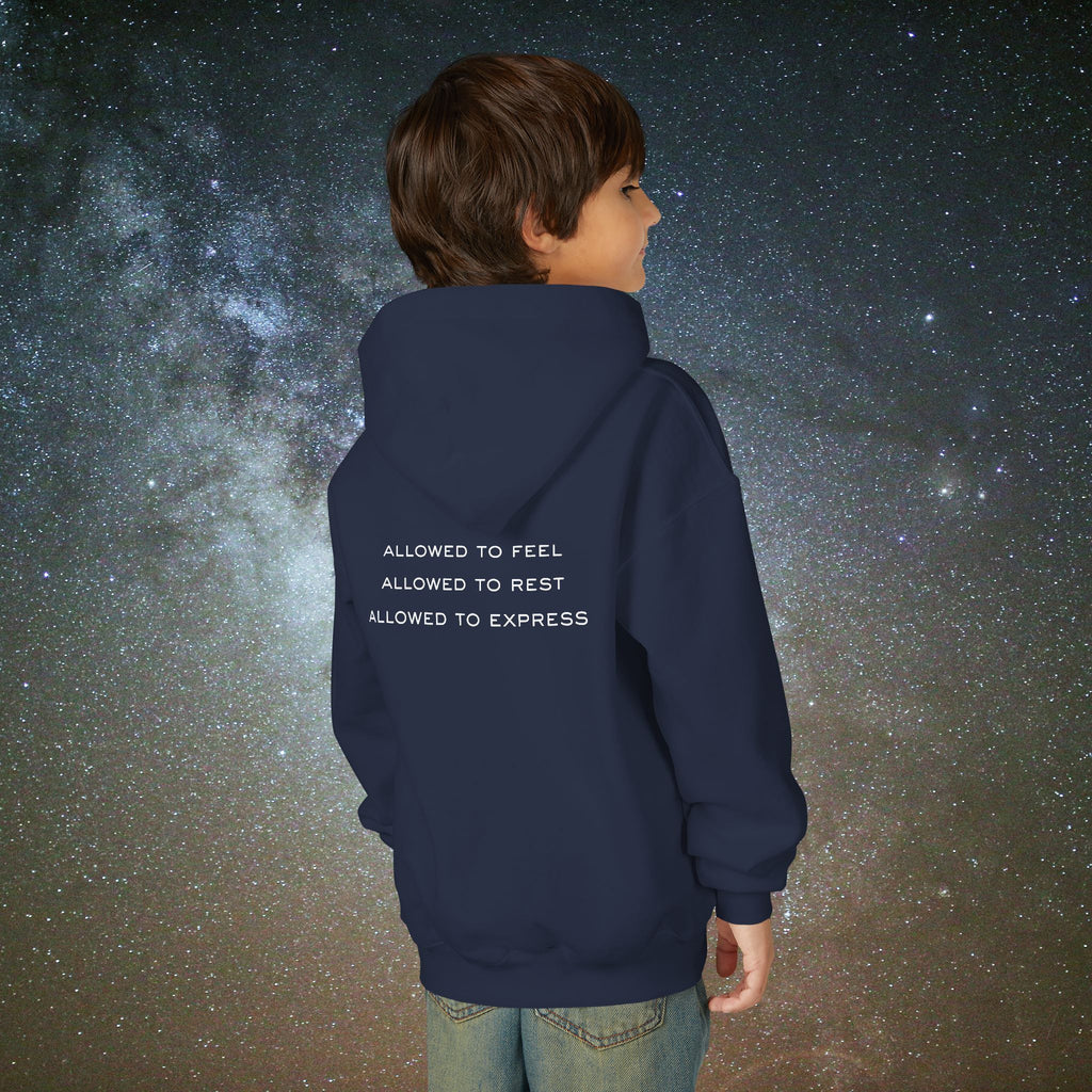 Softest Rebellion™ Youth Hoodie - "Allowed to Feel, Allowed to Rest, Allowed to Express."