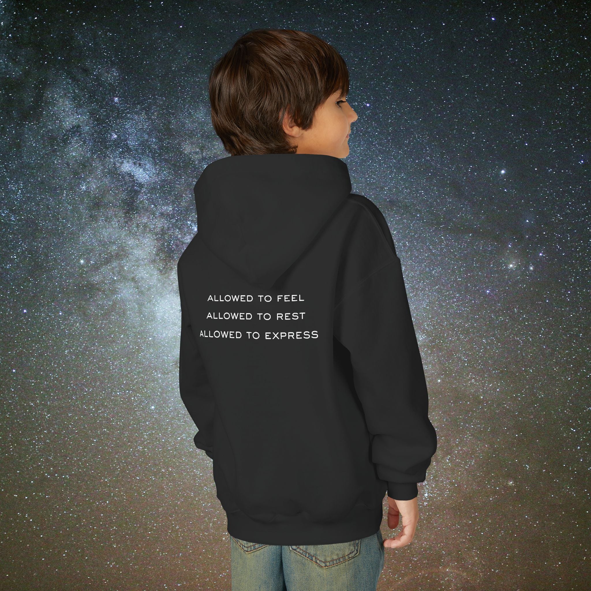 Softest Rebellion™ Youth Hoodie - "Allowed to Feel, Allowed to Rest, Allowed to Express."