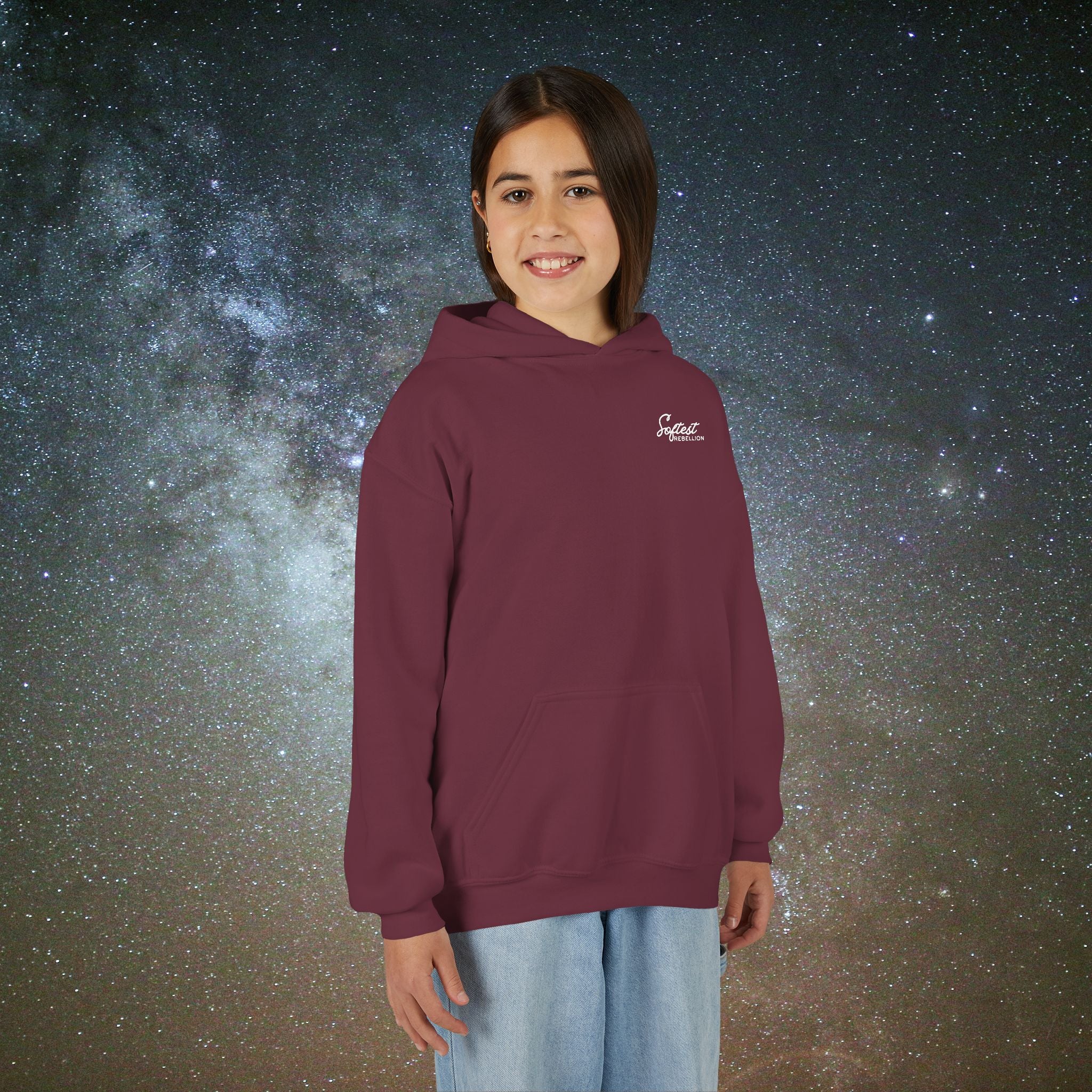 Softest Rebellion™ Youth Hoodie - "Allowed to Feel, Allowed to Rest, Allowed to Express."