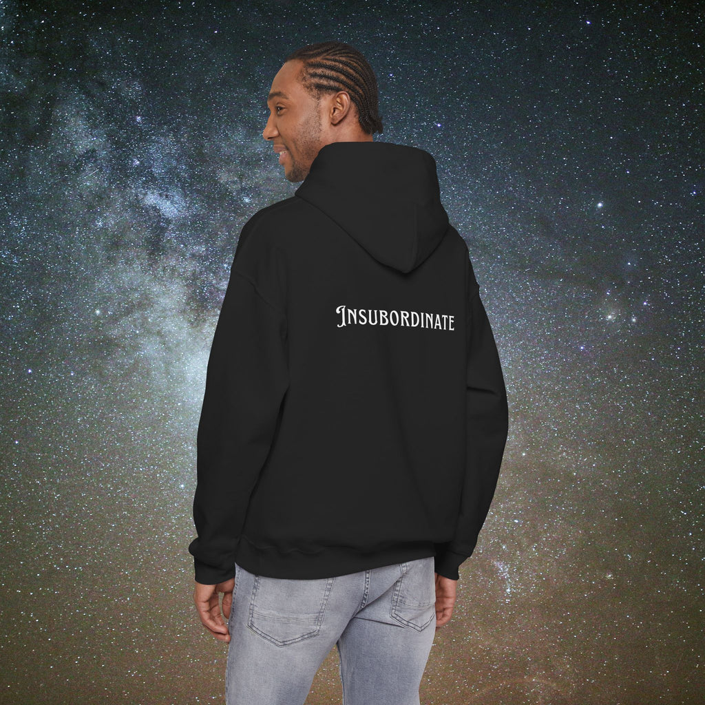 "Insubordinate" Softest Rebellion™ Minimalist Logo - Unisex/Men's Hoodie