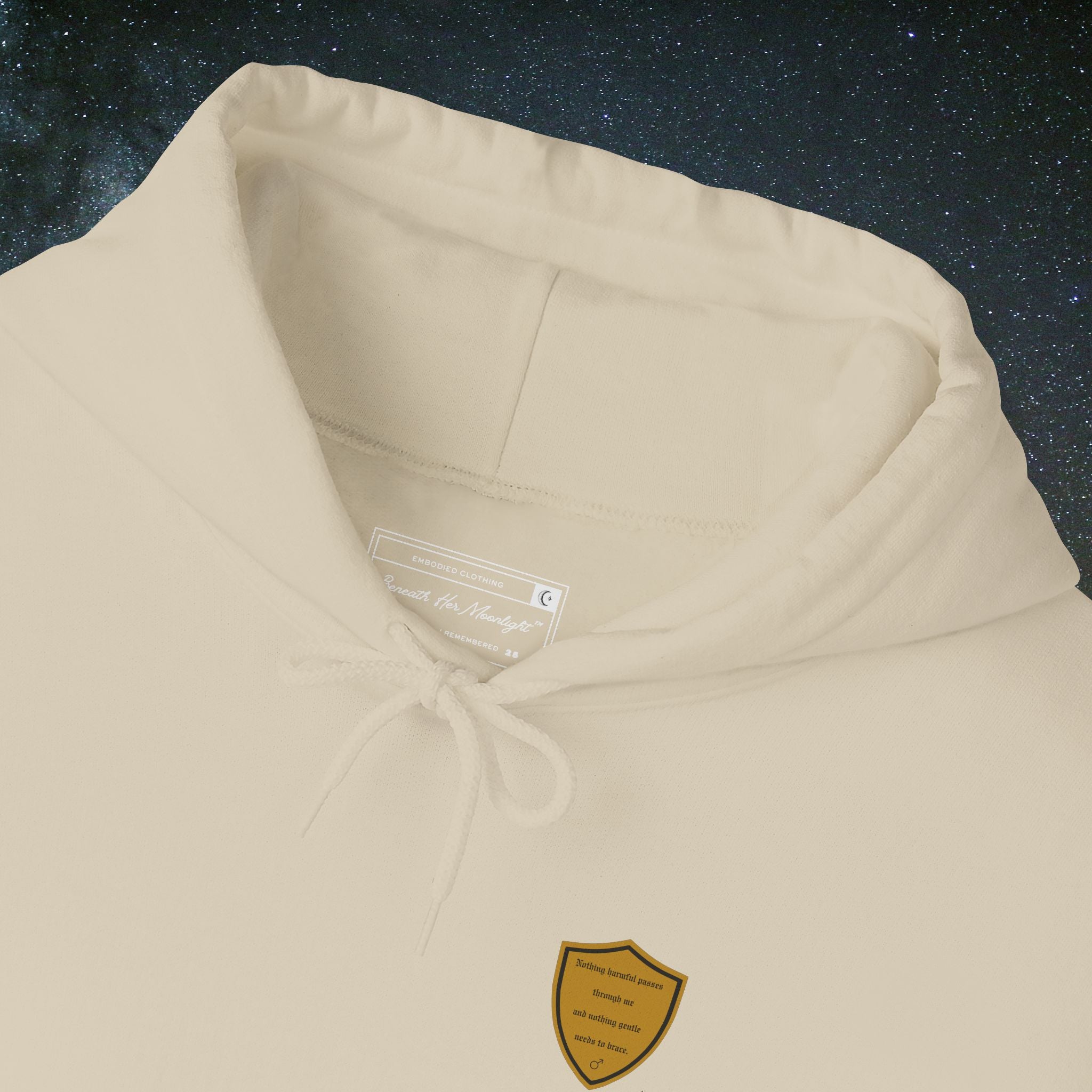 Beneath Her Moonlight™ "Masculine Presence” Hoodie