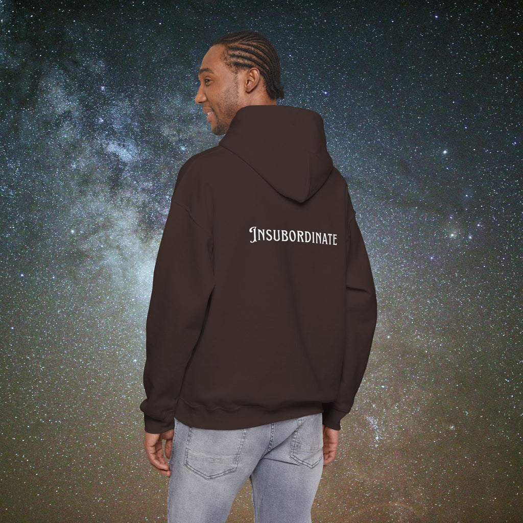 "Insubordinate" Softest Rebellion™ Minimalist Logo - Unisex/Men's Hoodie
