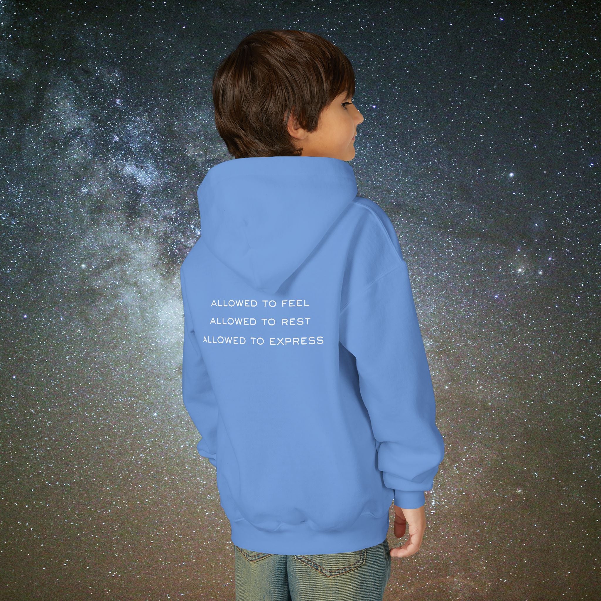 Softest Rebellion™ Youth Hoodie - "Allowed to Feel, Allowed to Rest, Allowed to Express."