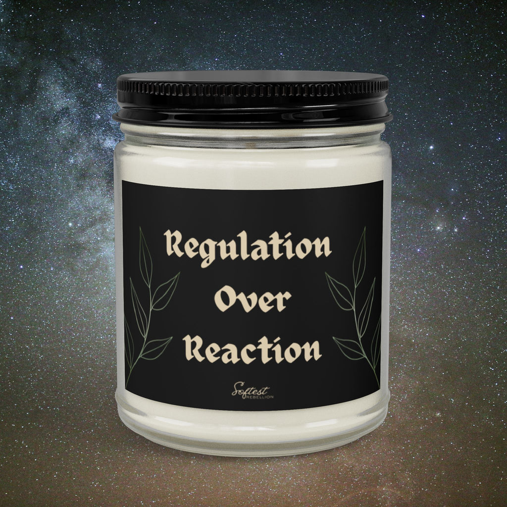 "Regulation Over Reaction" Scented/Unscented Soy Candle