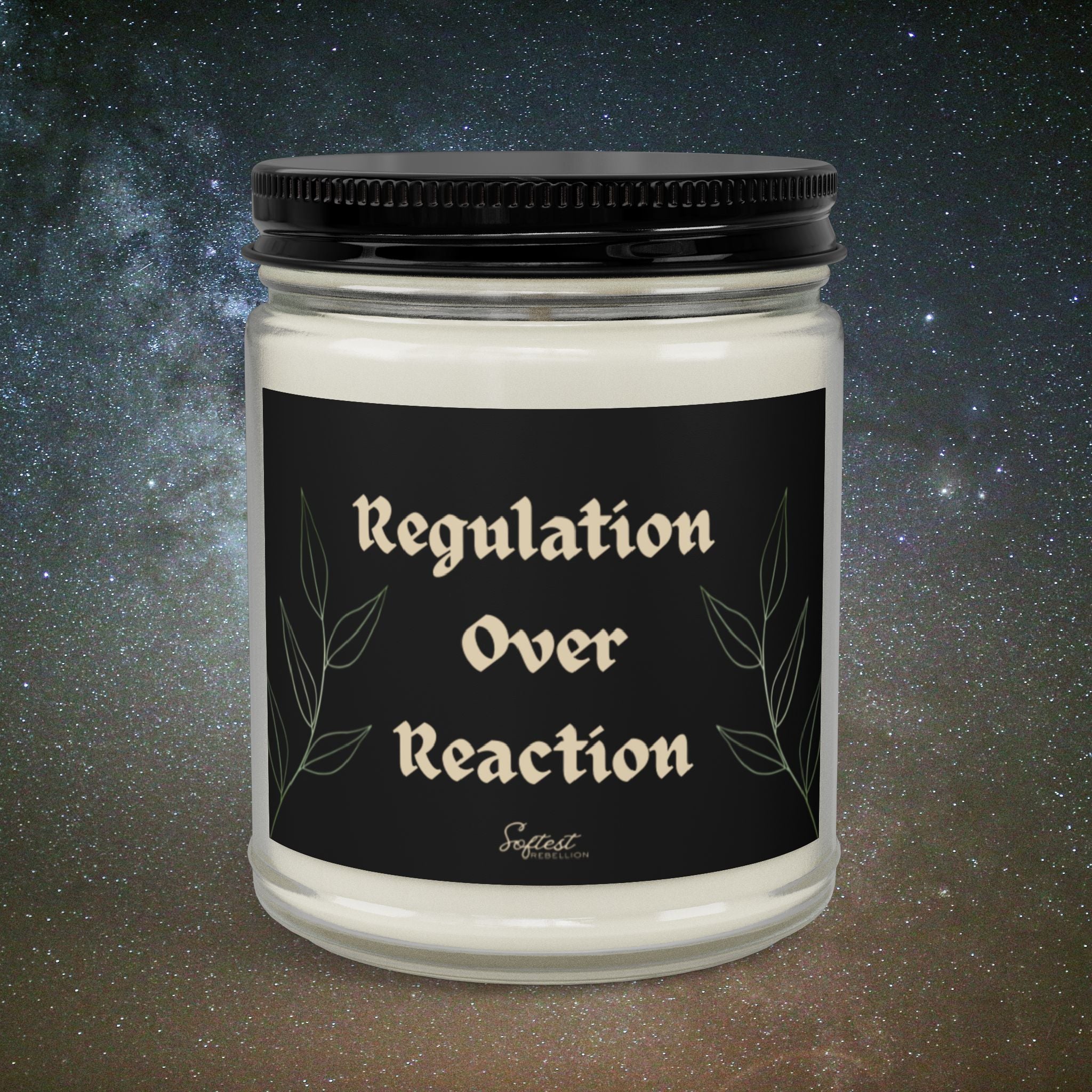 "Regulation Over Reaction" Scented/Unscented Soy Candle