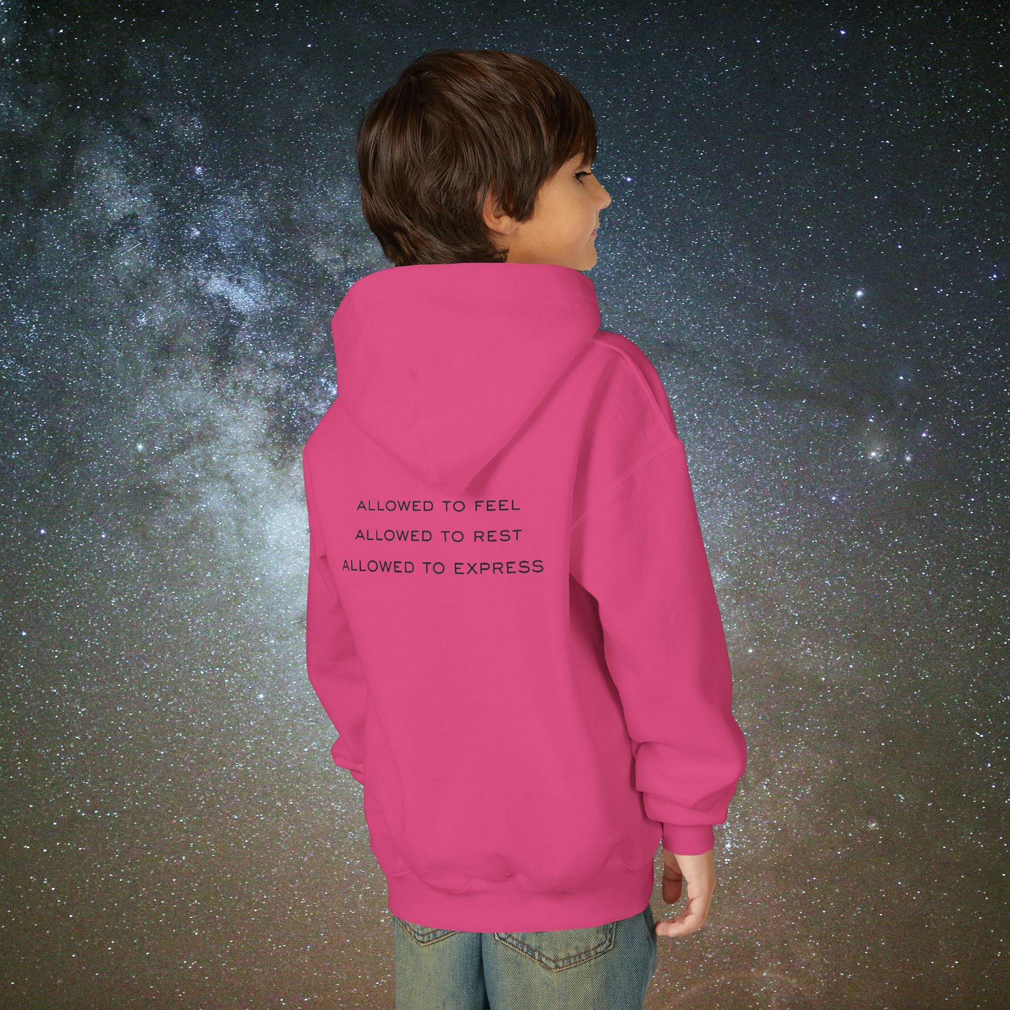 Softest Rebellion™ Youth Hoodie - "Allowed to Feel, Allowed to Rest, Allowed to Express."