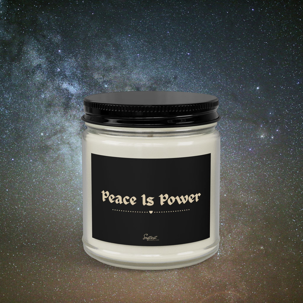 "Peace Is Power" Scented/Unscented Soy Candle