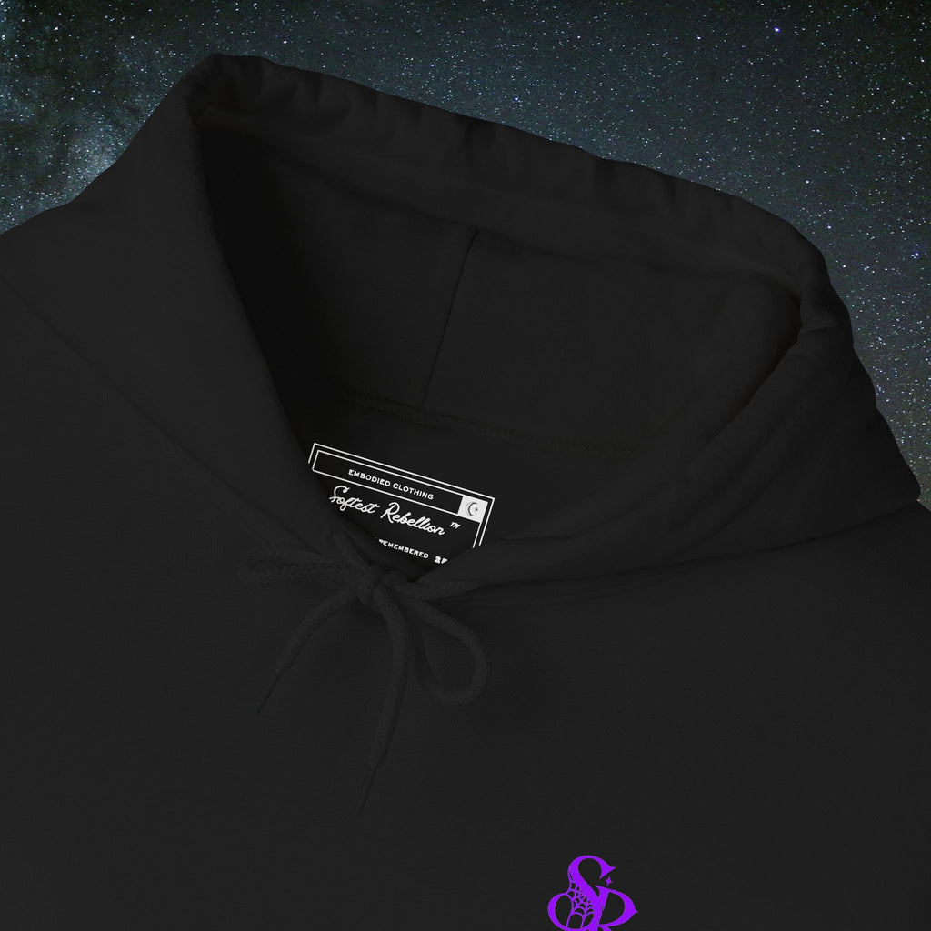 Socially Spooky Hoodie | Neon Purple Halloween Edition