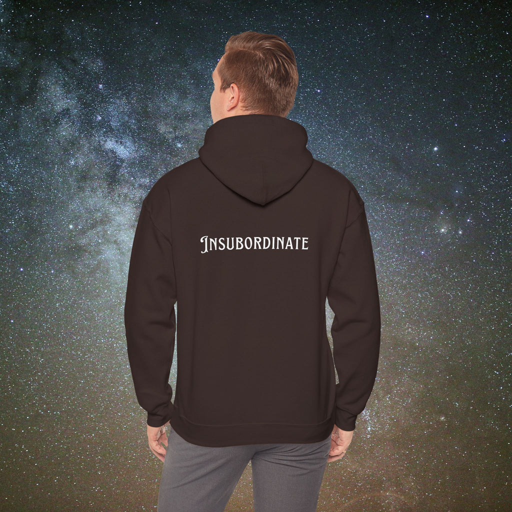 "Insubordinate" Softest Rebellion™ Minimalist Logo - Unisex/Men's Hoodie