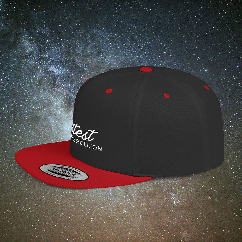 Softest Rebellion™ Embroidered Logo- Flat Bill Snapback