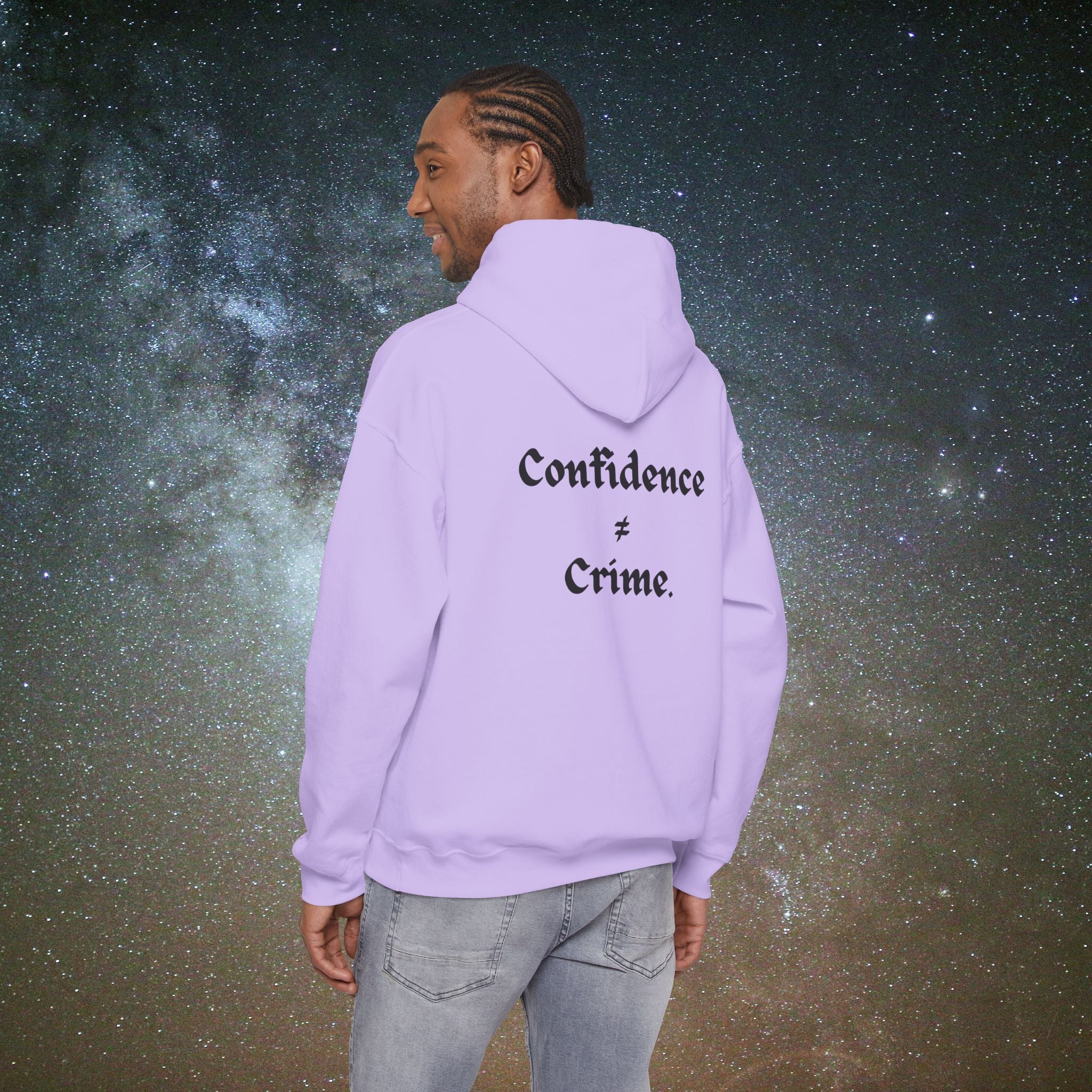 "Confidence ≠ Crime" Statement Hoodie
