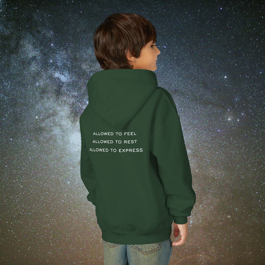 Softest Rebellion™ Youth Hoodie - "Allowed to Feel, Allowed to Rest, Allowed to Express."