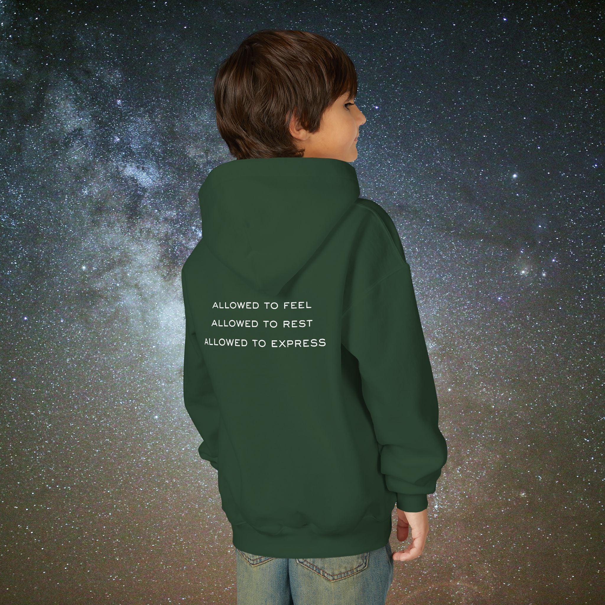 Softest Rebellion™ Youth Hoodie - "Allowed to Feel, Allowed to Rest, Allowed to Express."