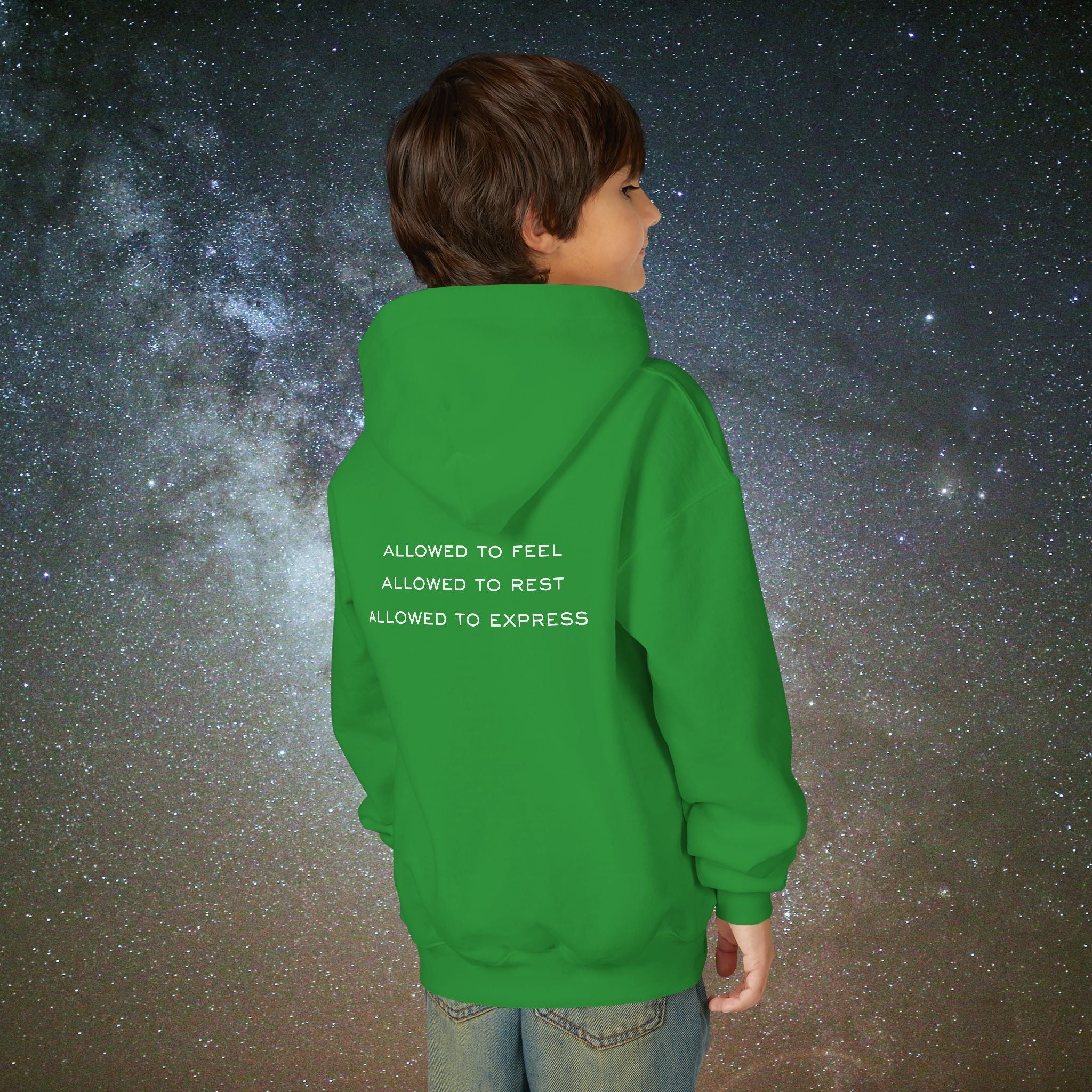 Softest Rebellion™ Youth Hoodie - "Allowed to Feel, Allowed to Rest, Allowed to Express."