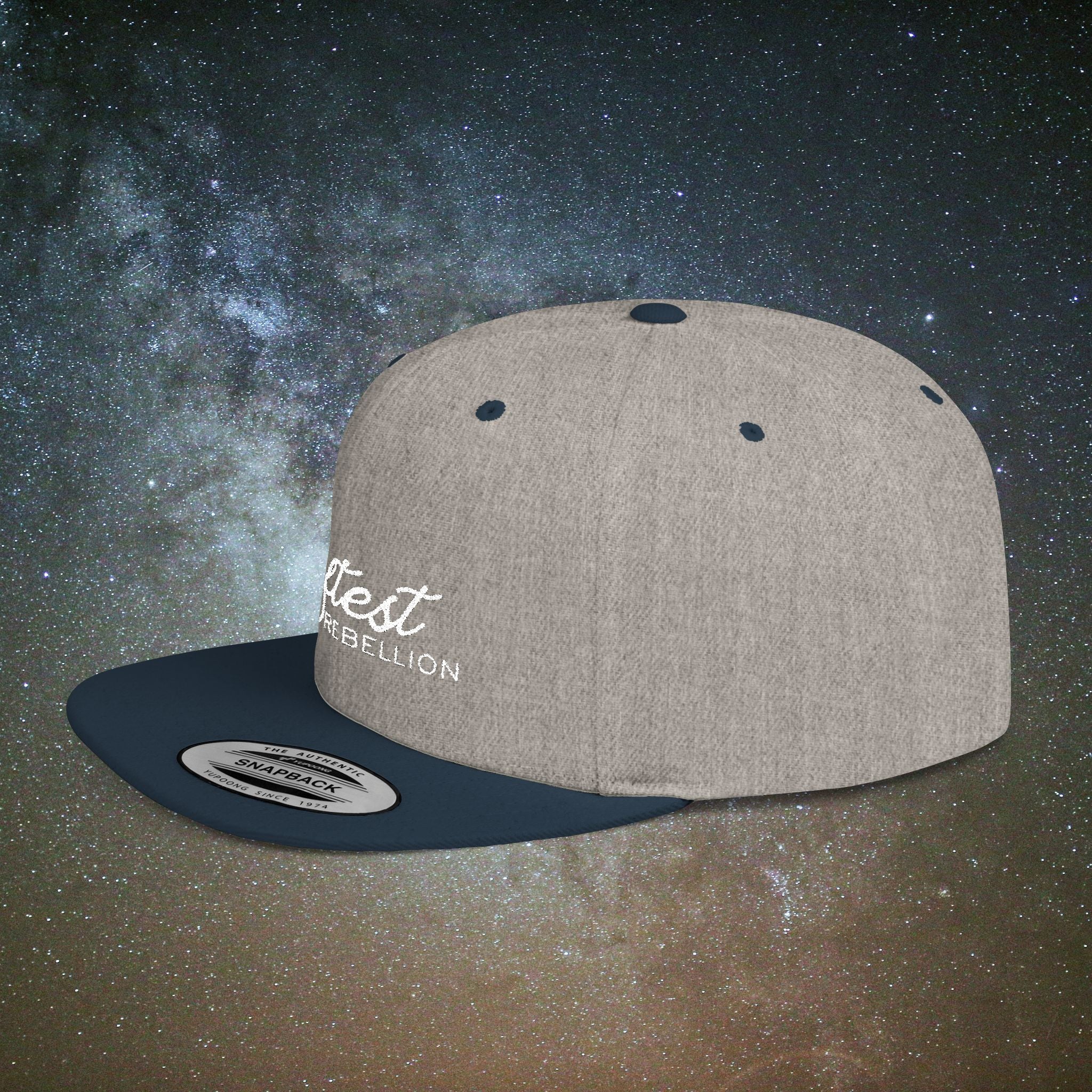 Softest Rebellion™ Embroidered Logo- Flat Bill Snapback