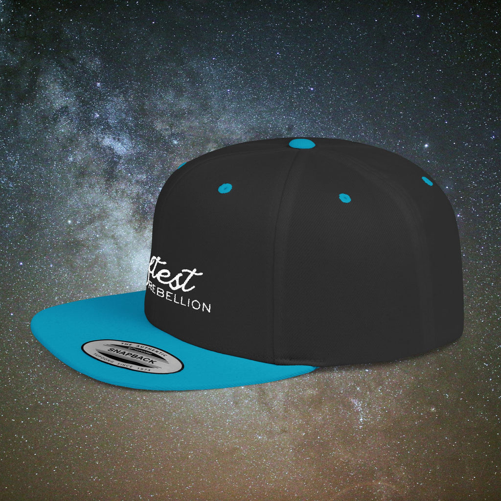 Softest Rebellion™ Embroidered Logo- Flat Bill Snapback