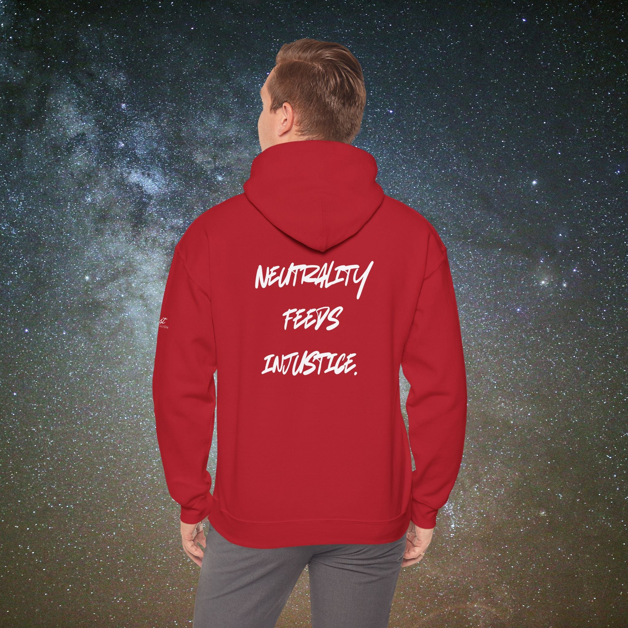 "Neutrality Feeds Injustice" Statement Hoodie