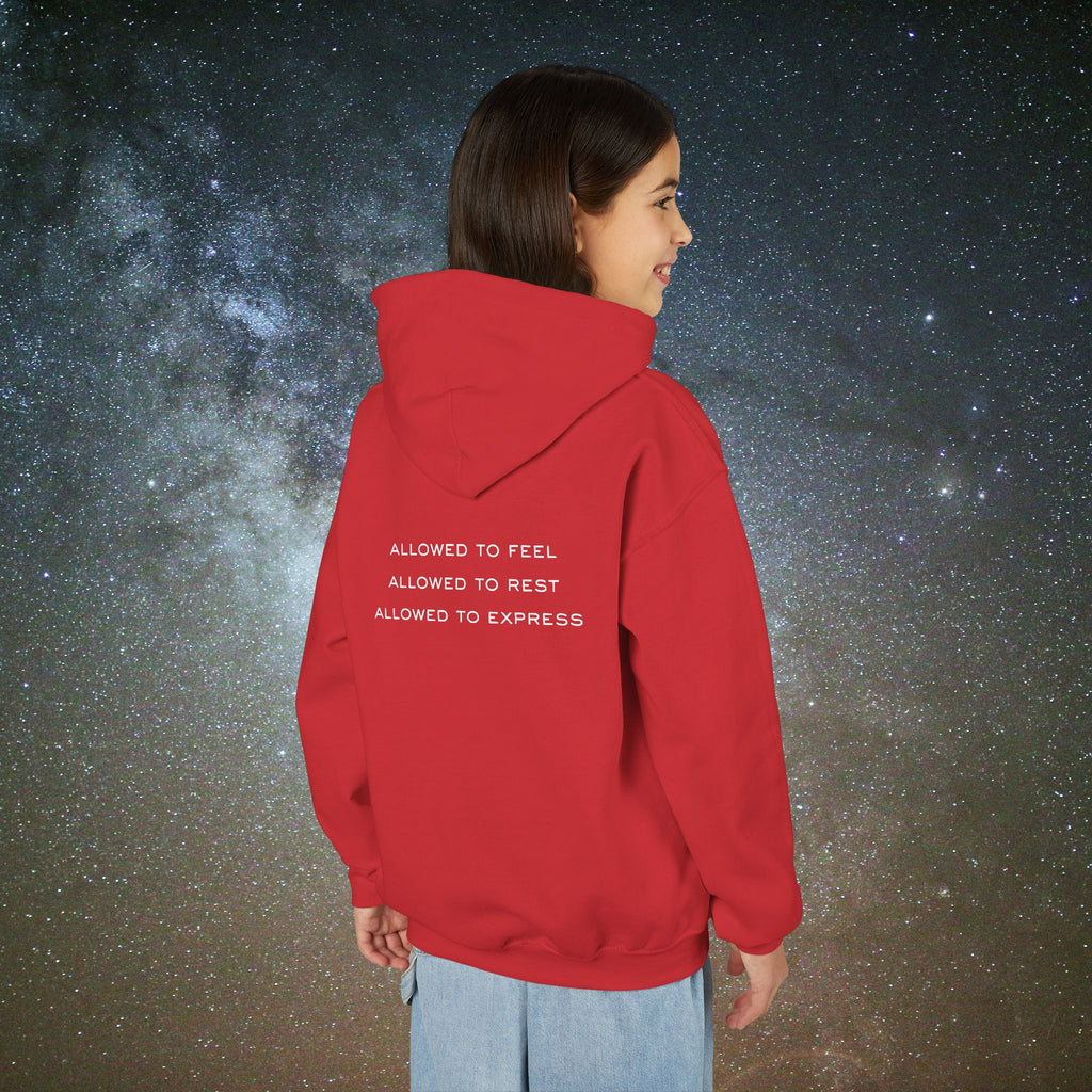 Softest Rebellion™ Youth Hoodie - "Allowed to Feel, Allowed to Rest, Allowed to Express."
