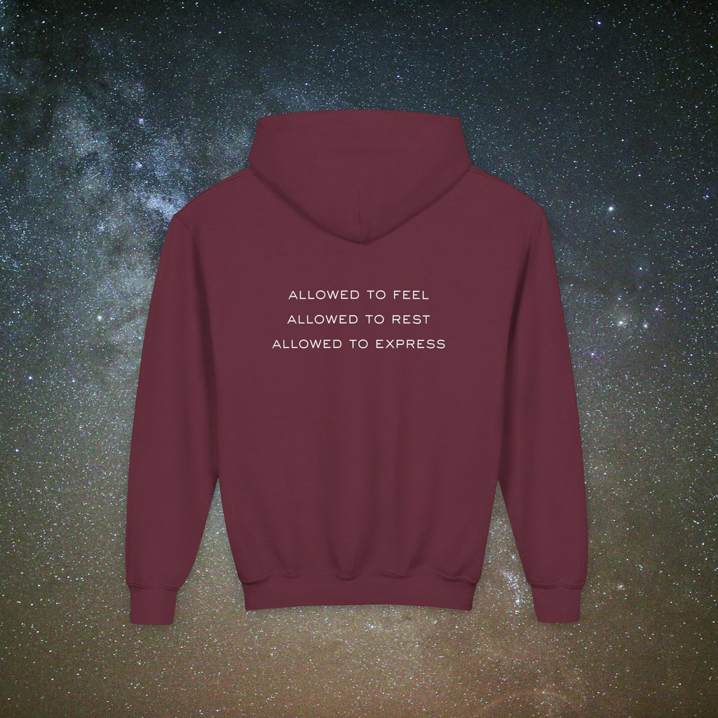 Softest Rebellion™ Youth Hoodie - "Allowed to Feel, Allowed to Rest, Allowed to Express."