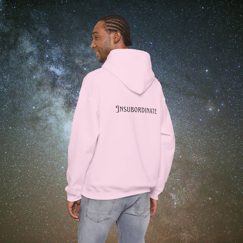 "Insubordinate" Softest Rebellion™ Minimalist Logo - Unisex/Men's Hoodie