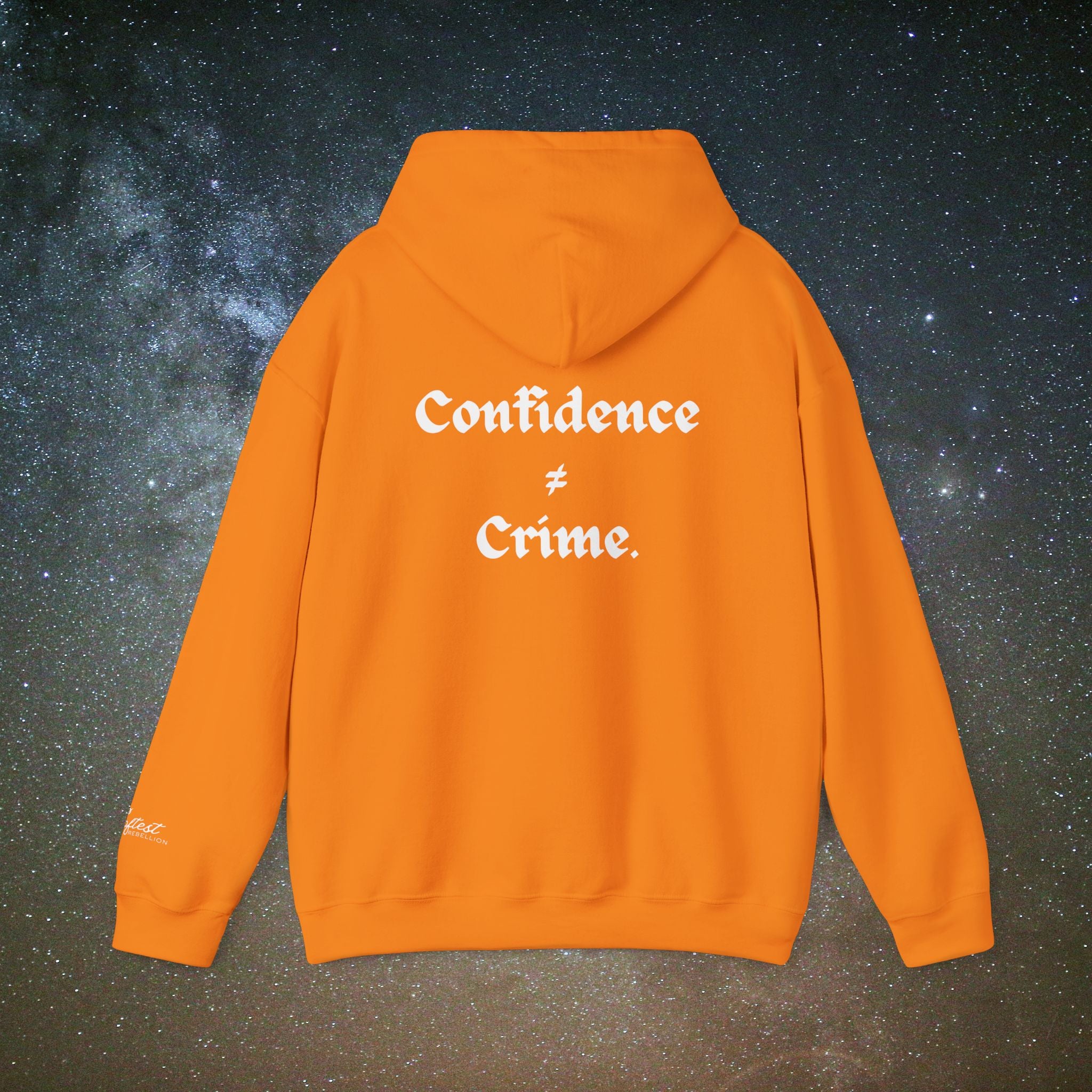 "Confidence ≠ Crime" Statement Hoodie