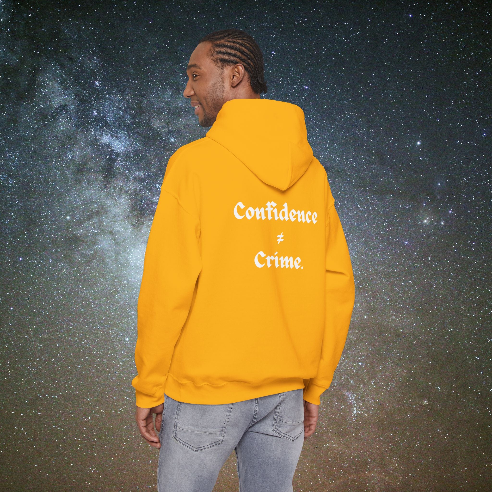 "Confidence ≠ Crime" Statement Hoodie