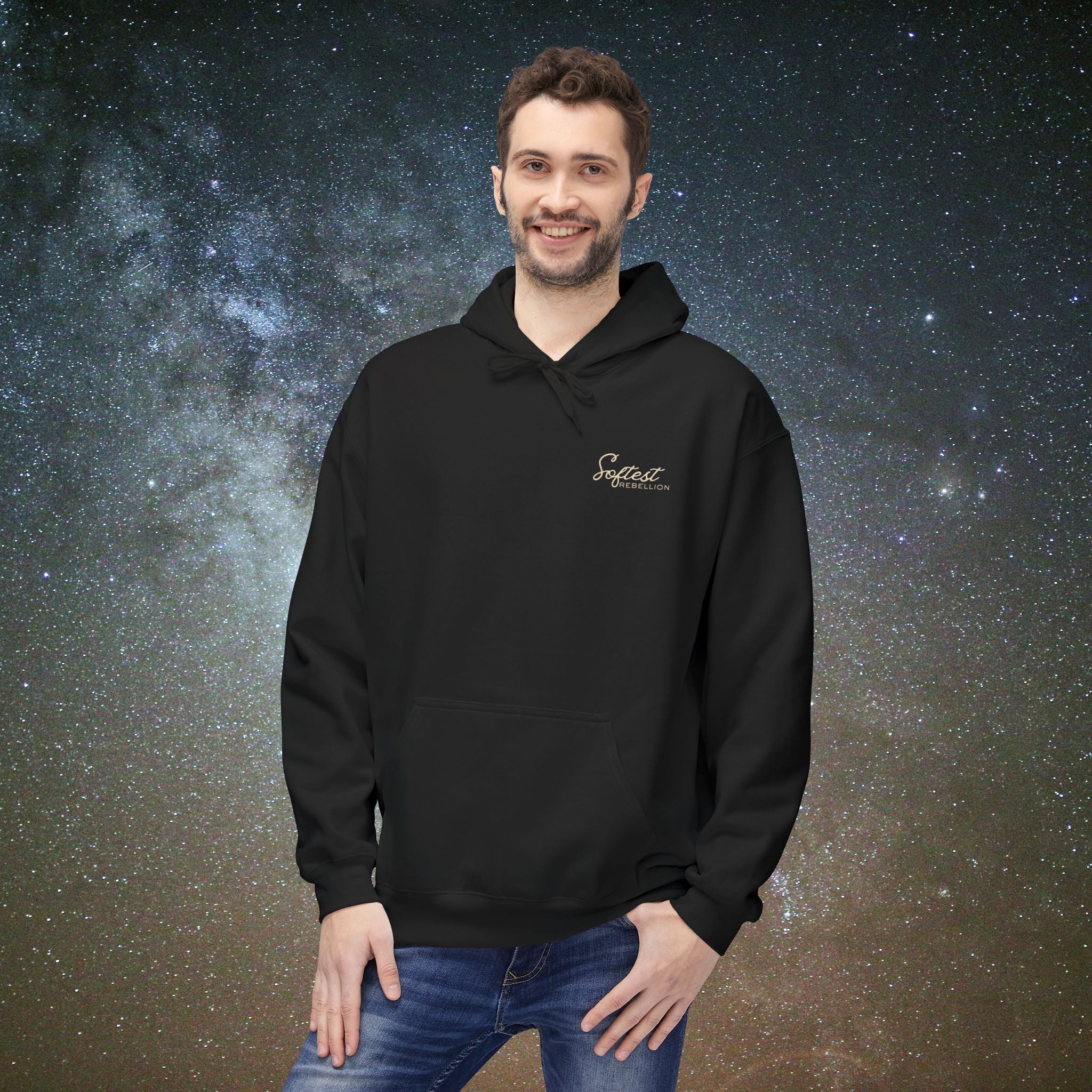 "To the Person Behind Me: You Are Not Too Much"- A Soft Rebel Hoodie