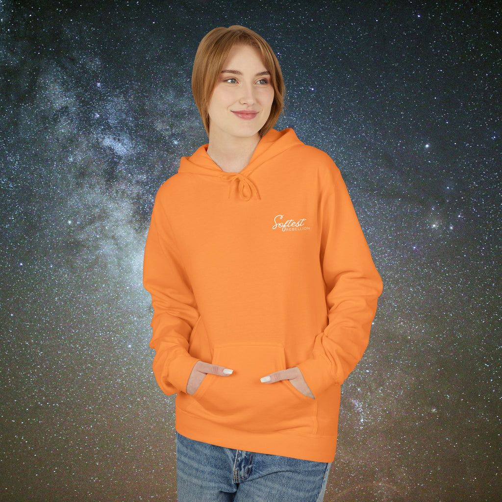 "To the Person Behind Me: You Are Not Too Much"- A Soft Rebel Hoodie