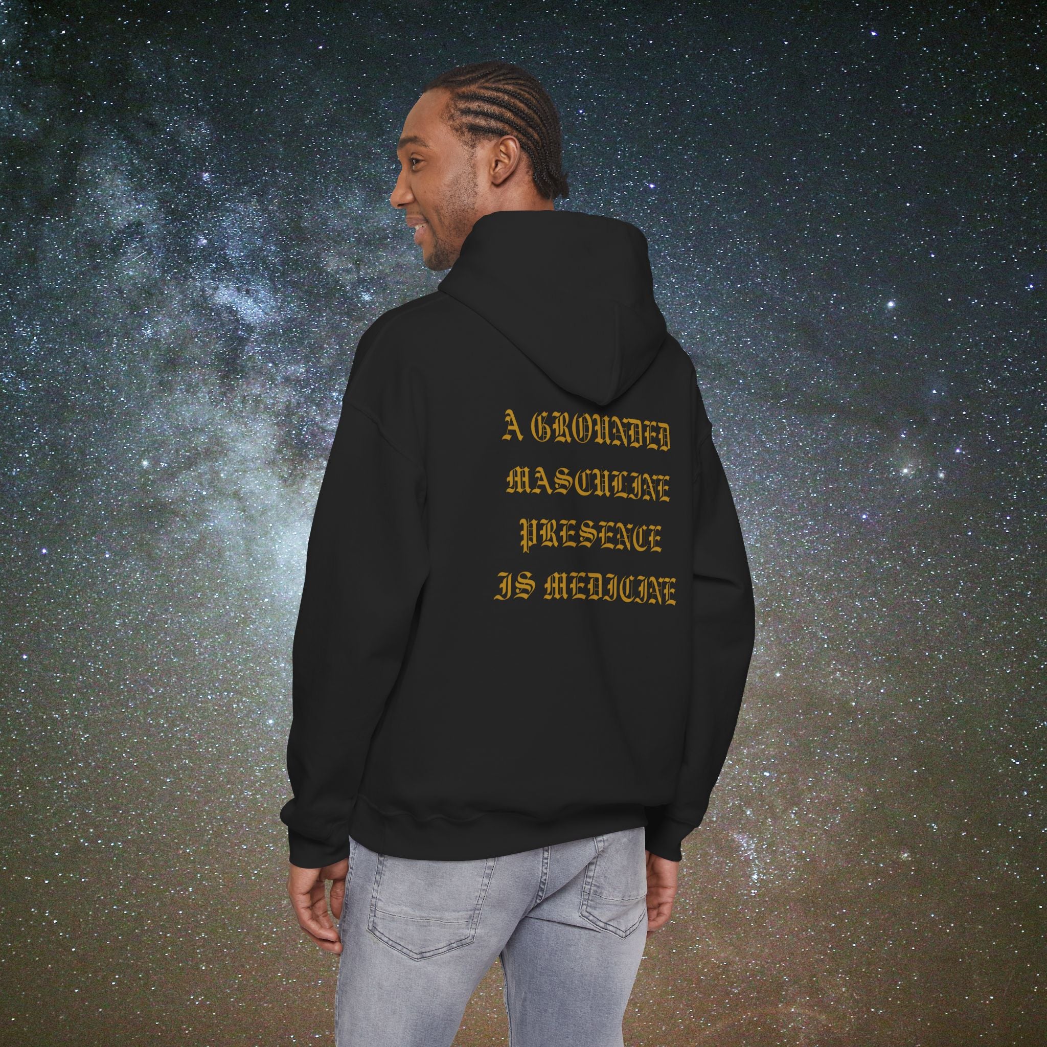 Beneath Her Moonlight™ "Masculine Presence” Hoodie