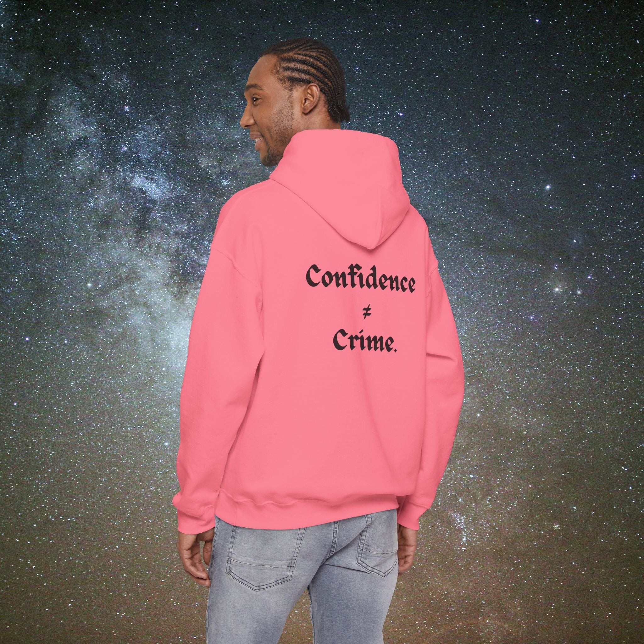 "Confidence ≠ Crime" Statement Hoodie