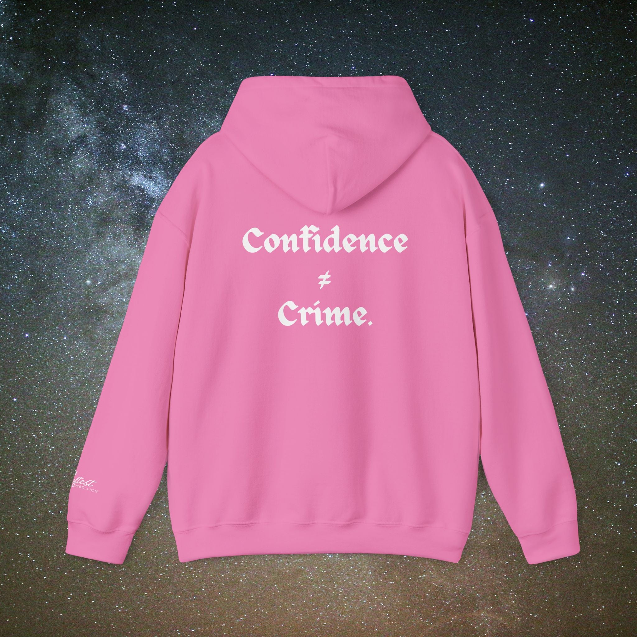 "Confidence ≠ Crime" Statement Hoodie