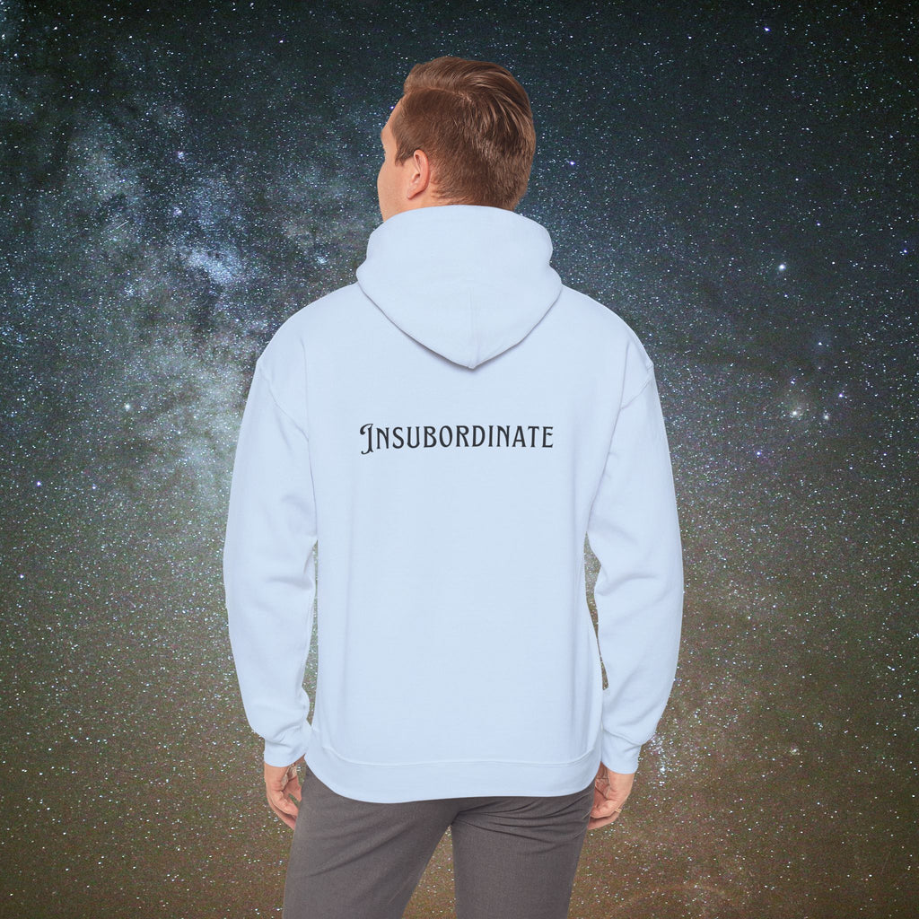 "Insubordinate" Softest Rebellion™ Minimalist Logo - Unisex/Men's Hoodie