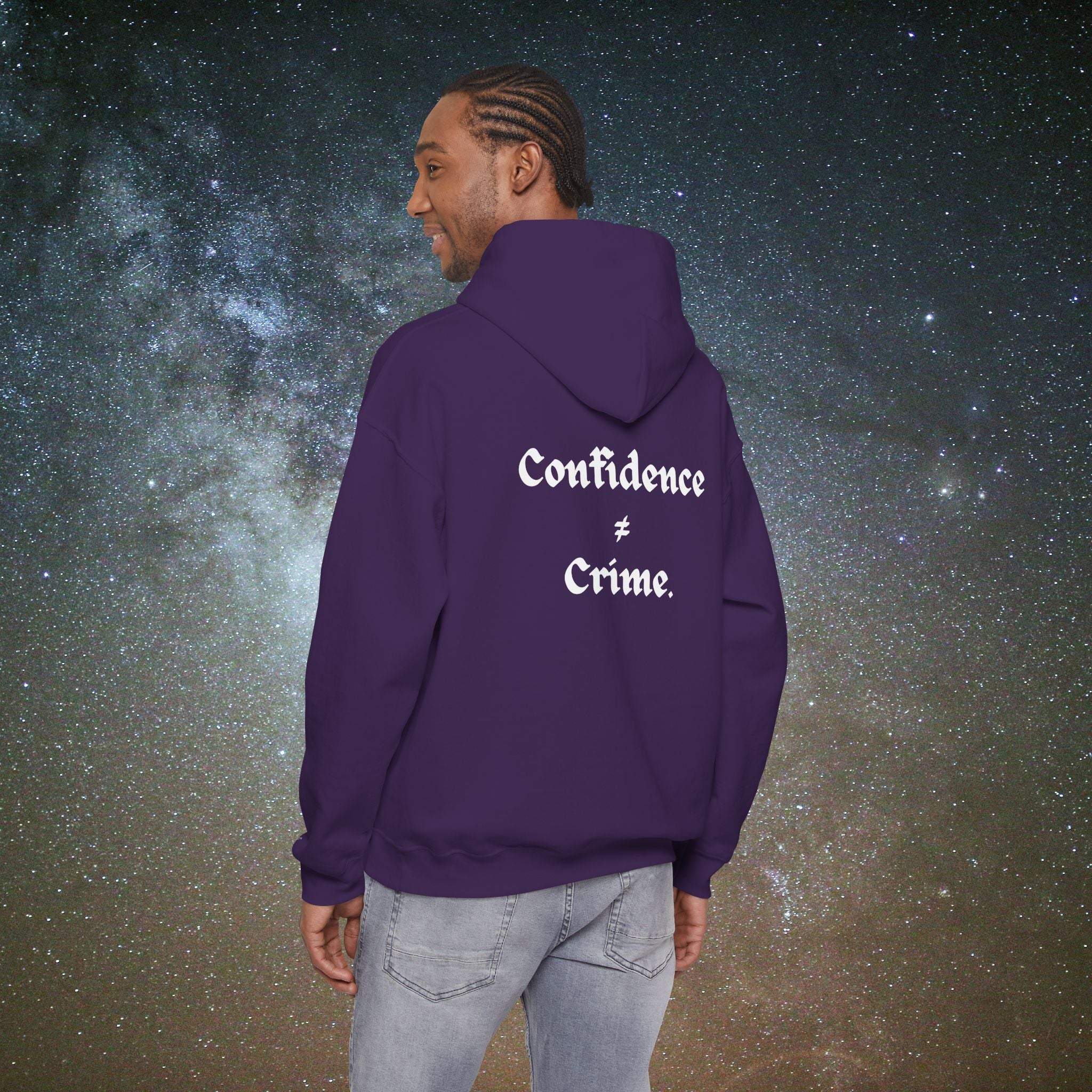 "Confidence ≠ Crime" Statement Hoodie