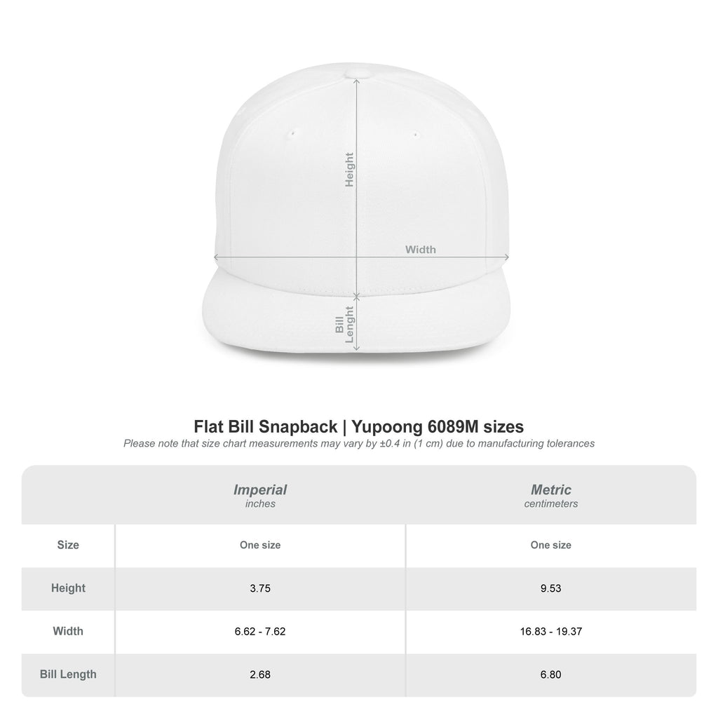 Softest Rebellion™ Embroidered Logo- Flat Bill Snapback