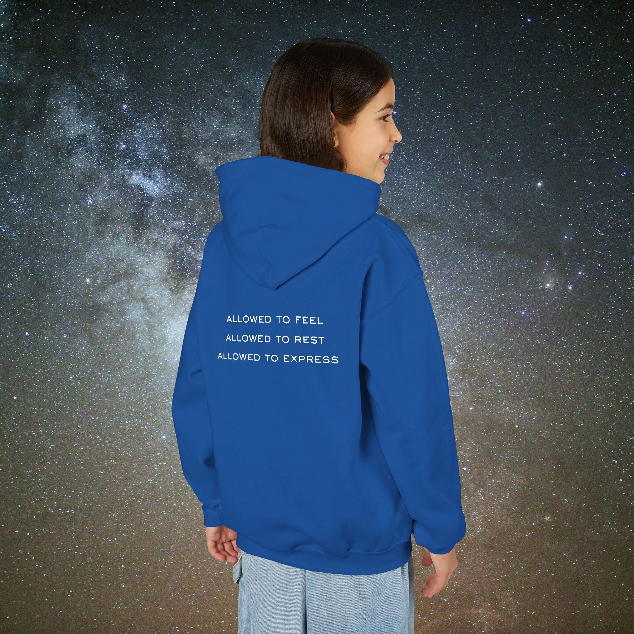 Softest Rebellion™ Youth Hoodie - "Allowed to Feel, Allowed to Rest, Allowed to Express."