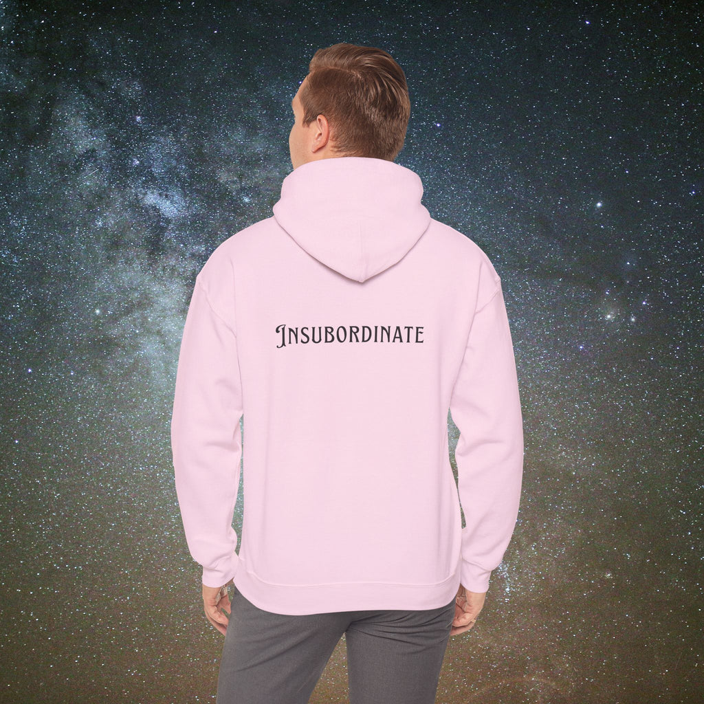"Insubordinate" Softest Rebellion™ Minimalist Logo - Unisex/Men's Hoodie