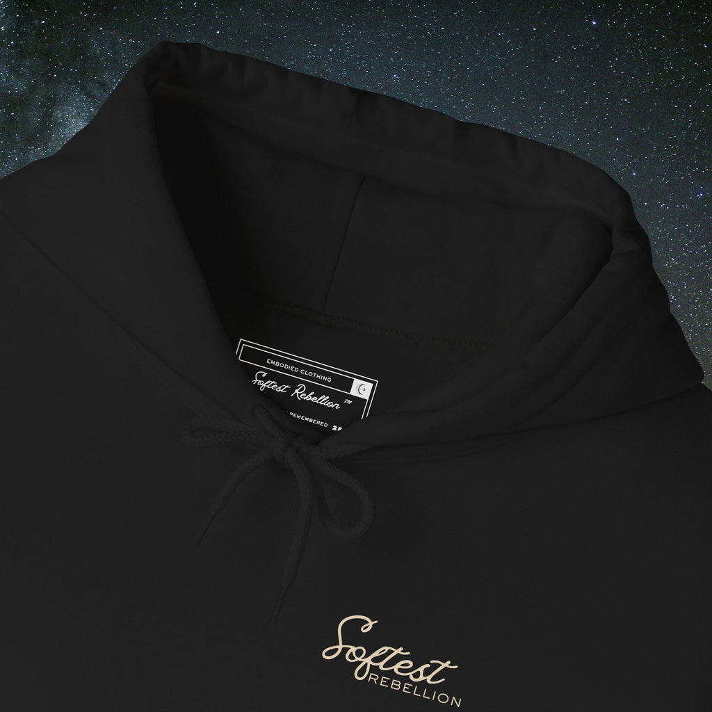 "Care Without Carrying." A Softest Rebellion™ Hoodie.