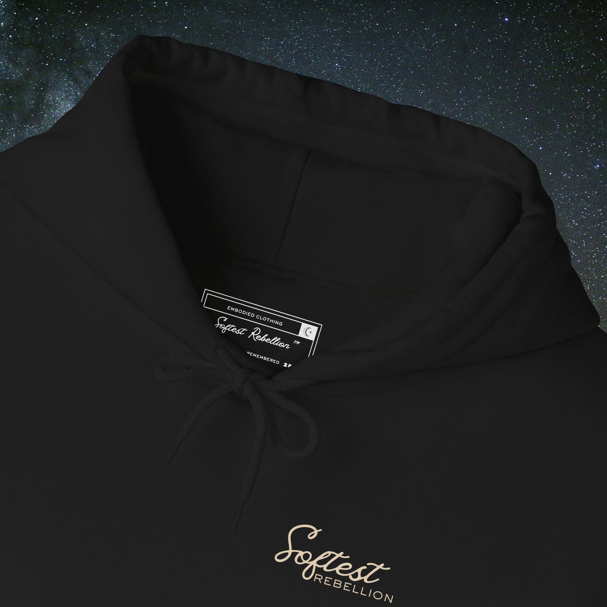 "Care Without Carrying." A Softest Rebellion™ Hoodie.