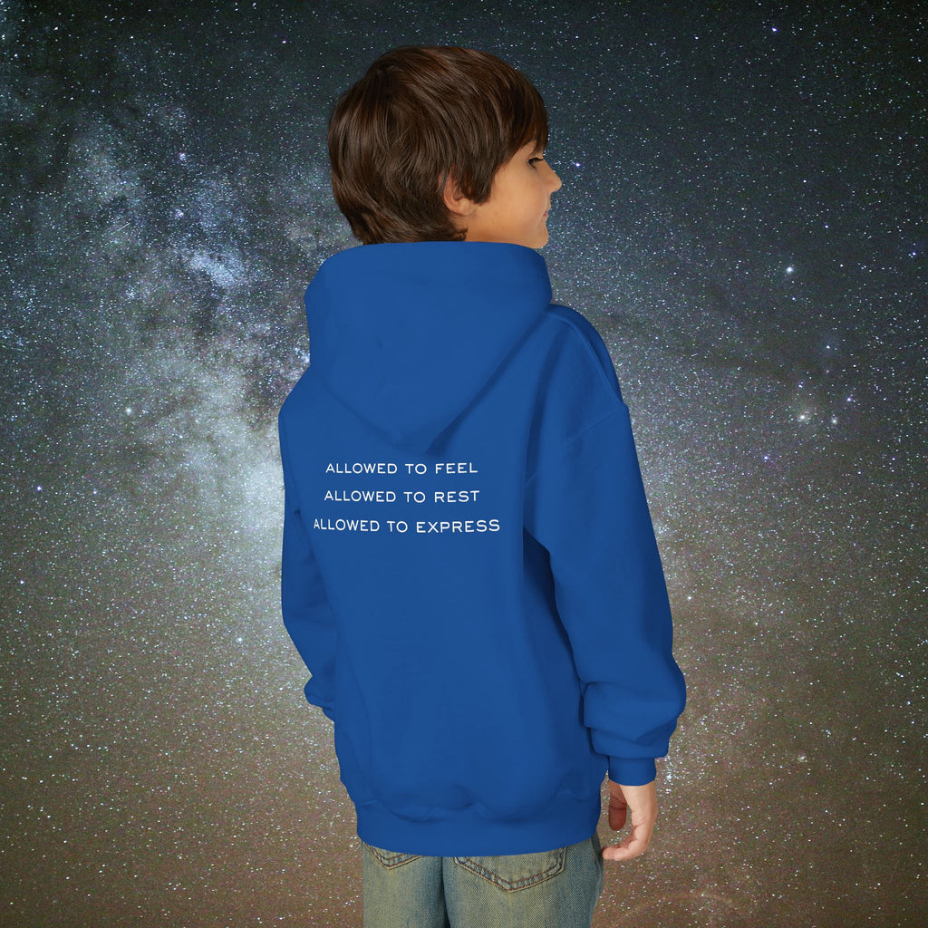 Softest Rebellion™ Youth Hoodie - "Allowed to Feel, Allowed to Rest, Allowed to Express."