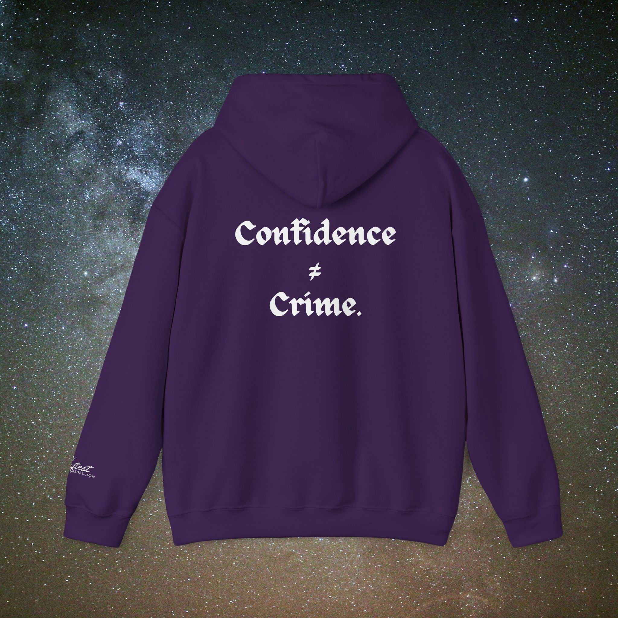 "Confidence ≠ Crime" Statement Hoodie