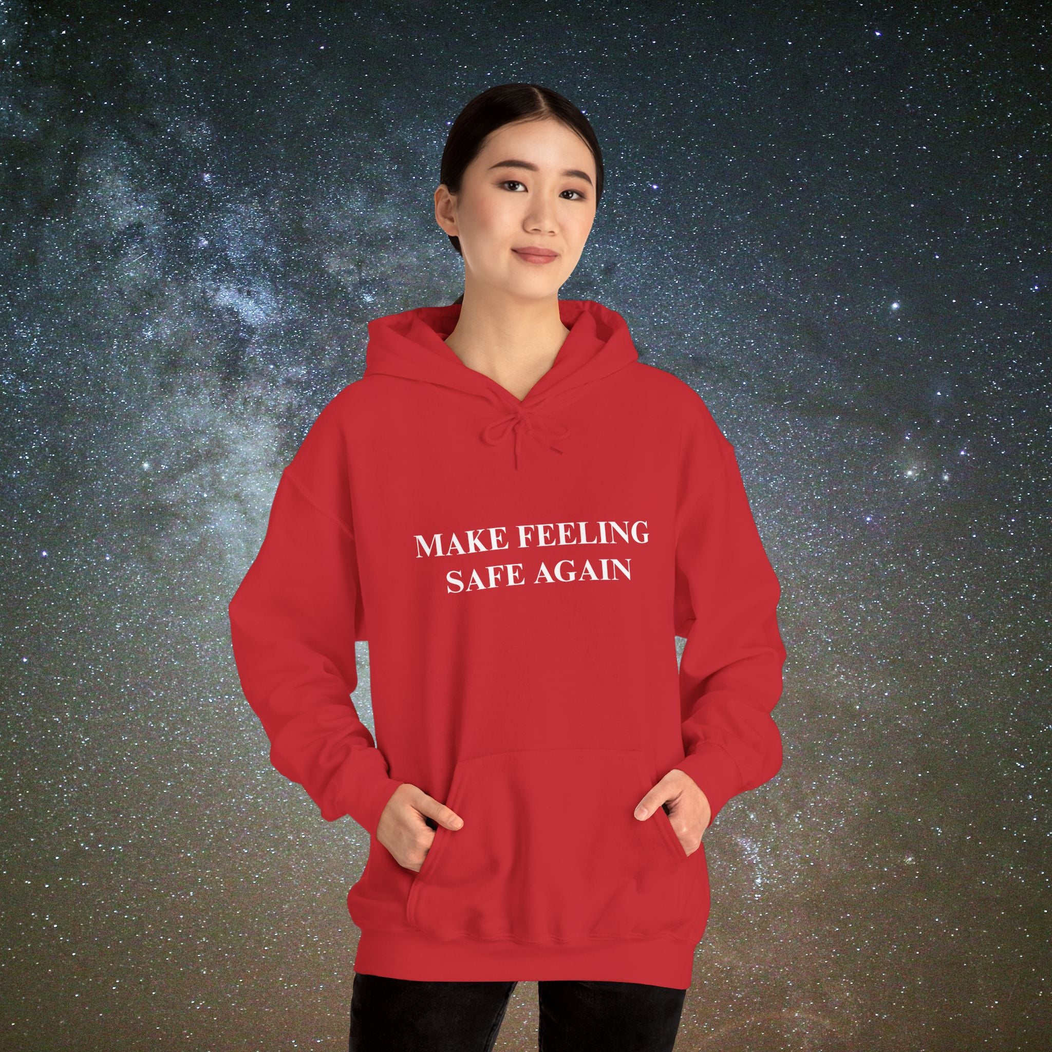 Beneath Her Moonlight™- "MAKE FEELING SAFE AGAIN" Hoodie